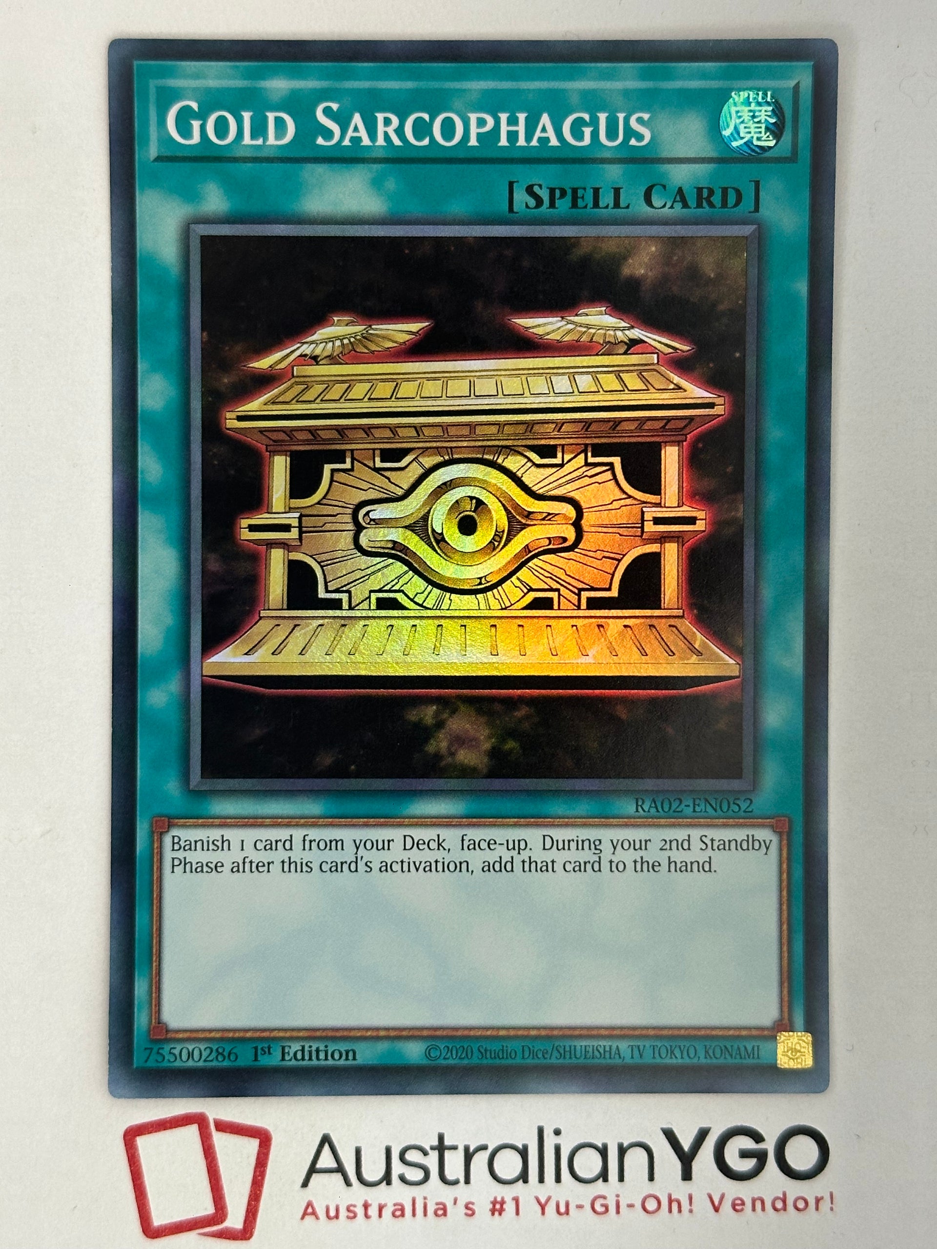 GOLD SARCOPHAGUS RA02-EN052 – Aus Ygo