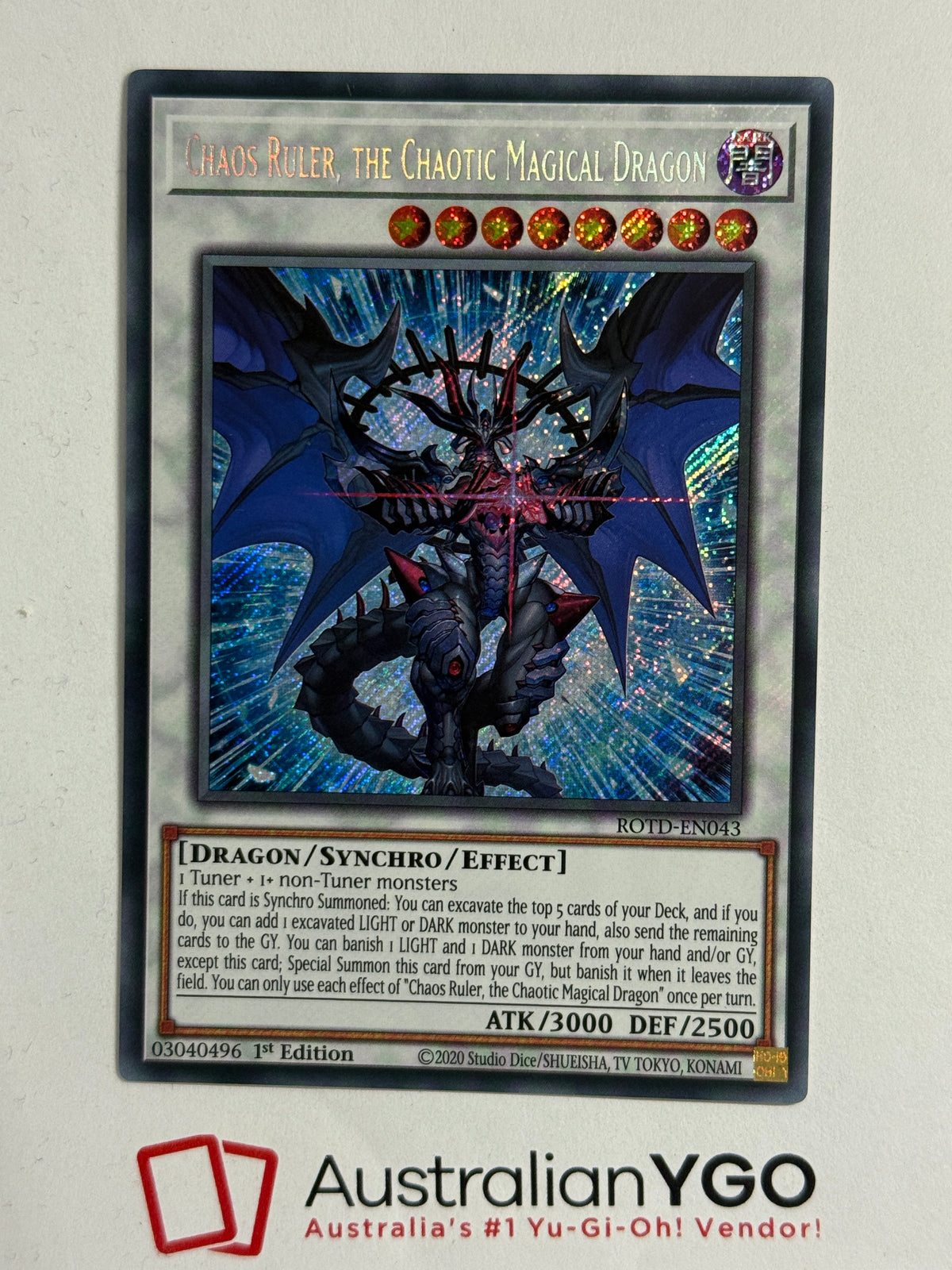 CHAOS RULER, THE CHAOTIC MAGICAL DRAGON ROTD-EN043