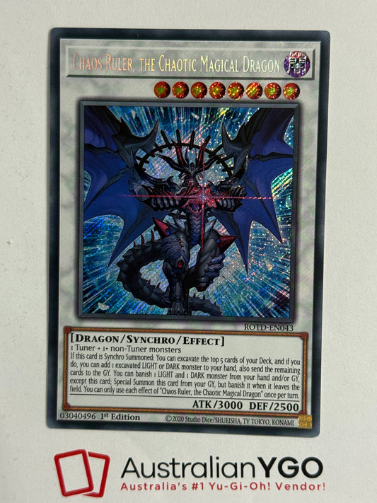 CHAOS RULER, THE CHAOTIC MAGICAL DRAGON ROTD-EN043