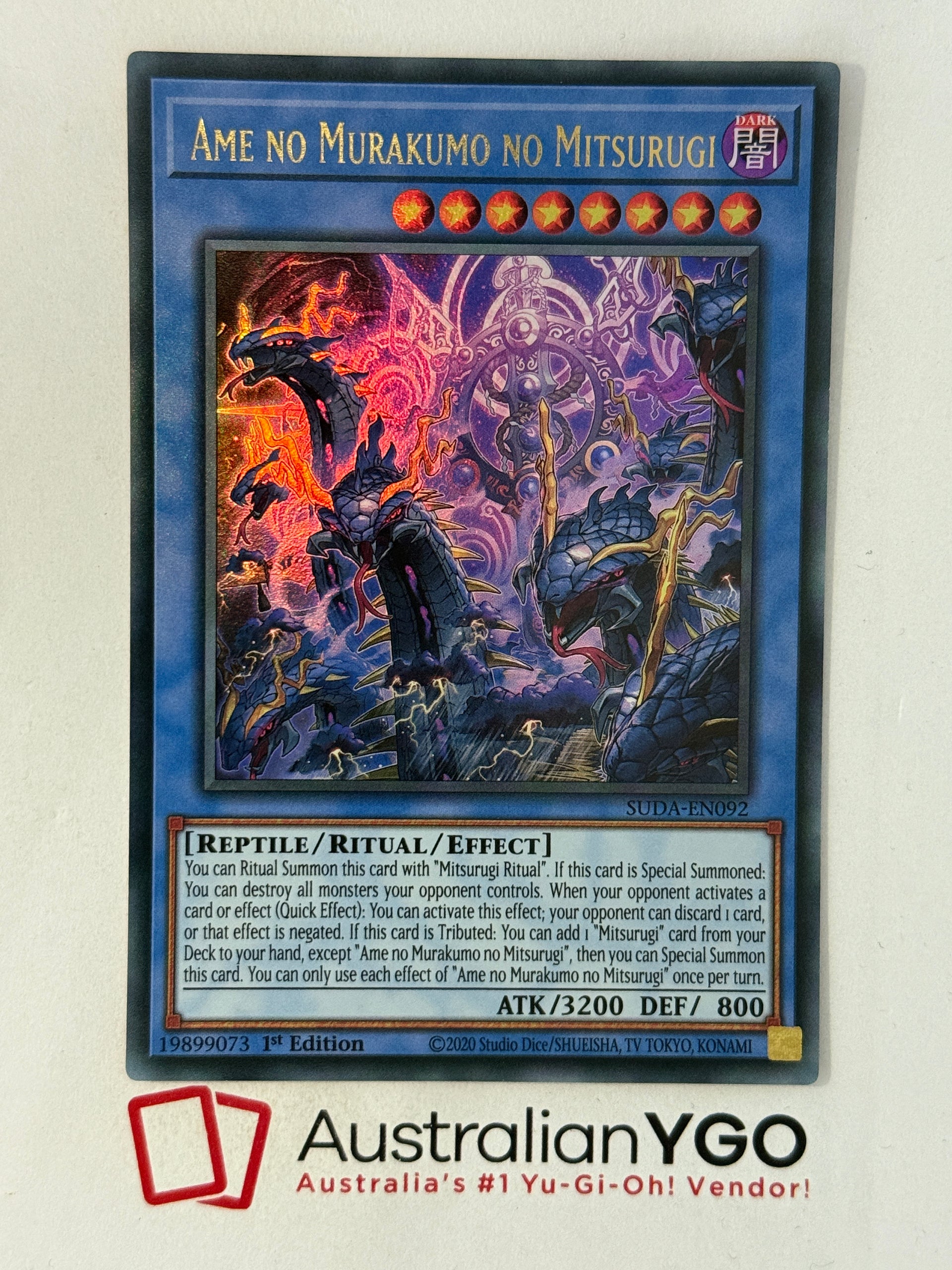 SUDA-EN092] Ame No Murakumo No Mitsurugi (Ultra Rare)<1st> - Grand