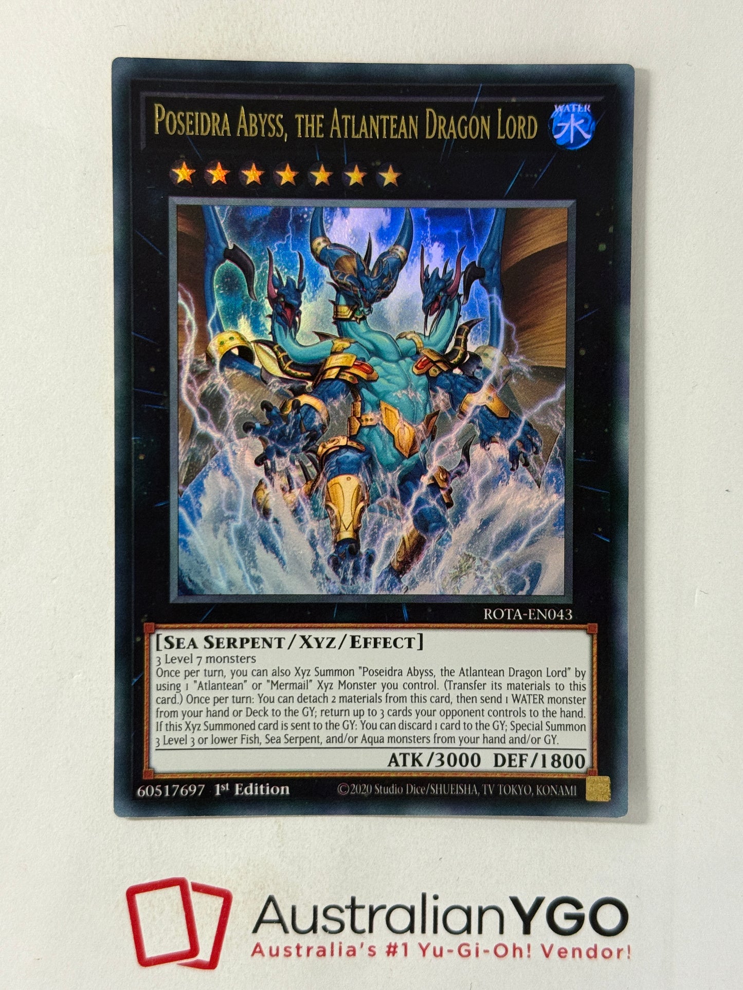 POSEIDRA ABYSS, THE ATLANTEAN DRAGON LORD ROTA-EN043