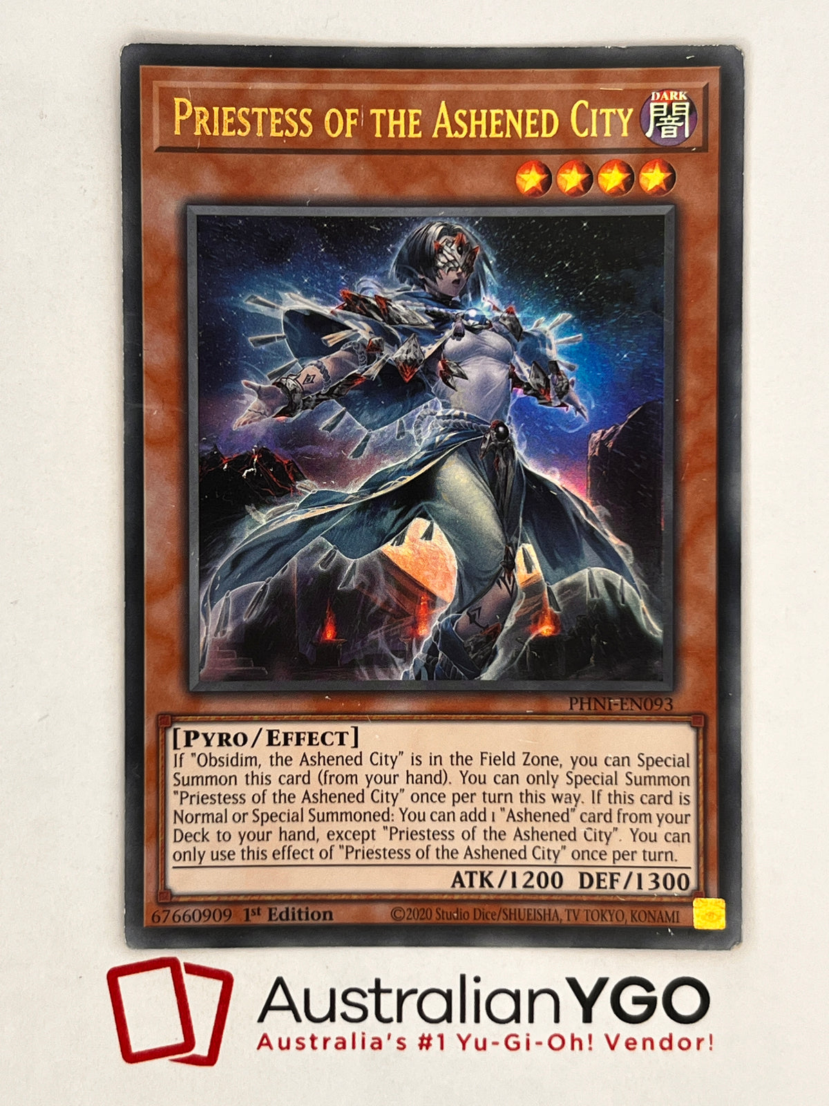 PRIESTESS OF THE ASHENED CITY PHNI-EN093 – Aus Ygo