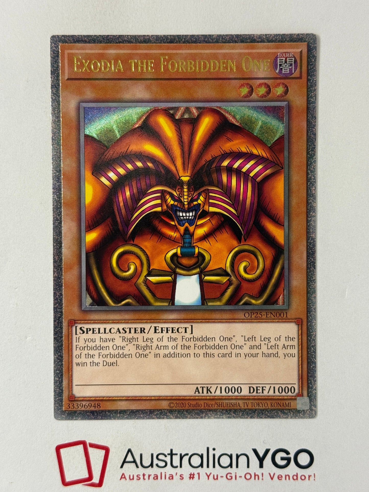 EXODIA THE FORBIDDEN ONE OP25-EN001 (UTR)