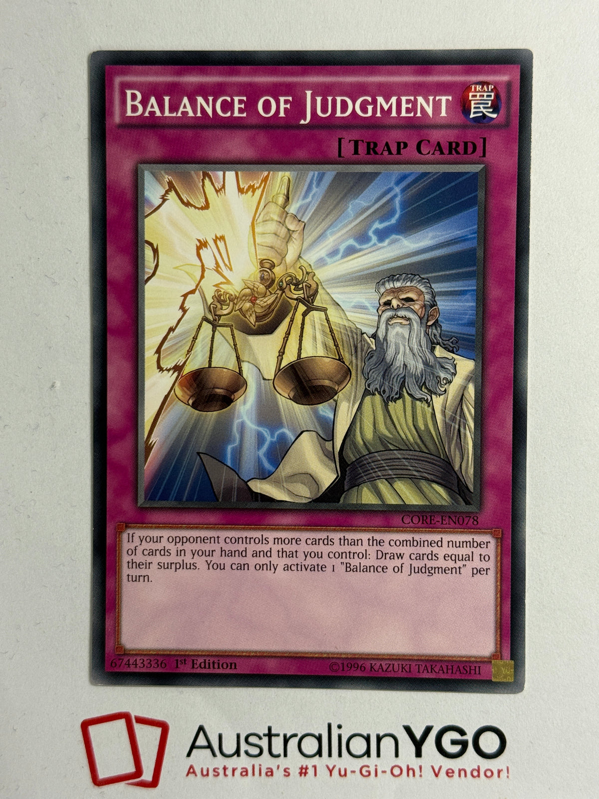 BALANCE OF JUDGMENT CORE-EN078