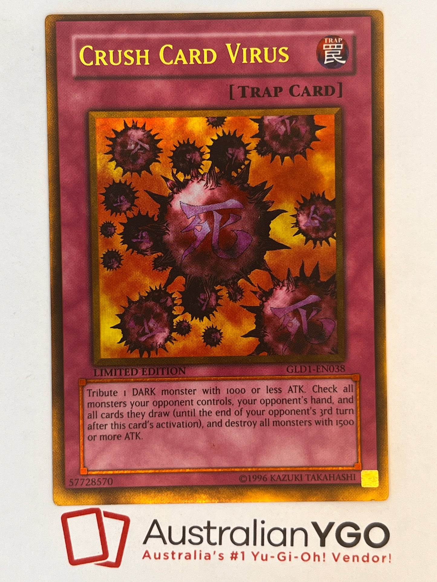 CRUSH CARD VIRUS GLD1-EN038