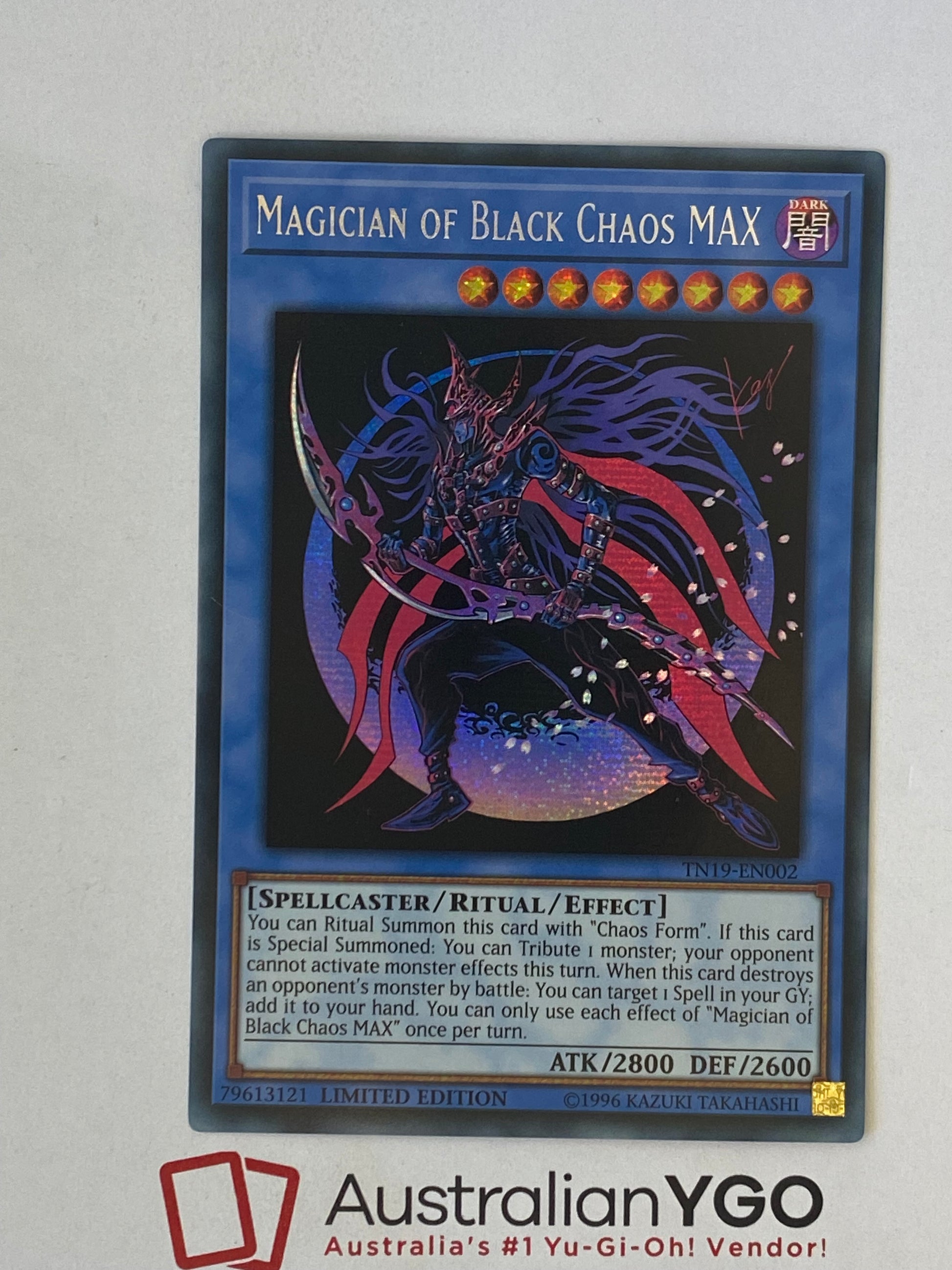 MAGICIAN OF BLACK CHAOS MAX TN19-EN002 Aus Ygo MAGICIAN OF BLACK CHAOS MAX TN19-EN002 Aus Ygo