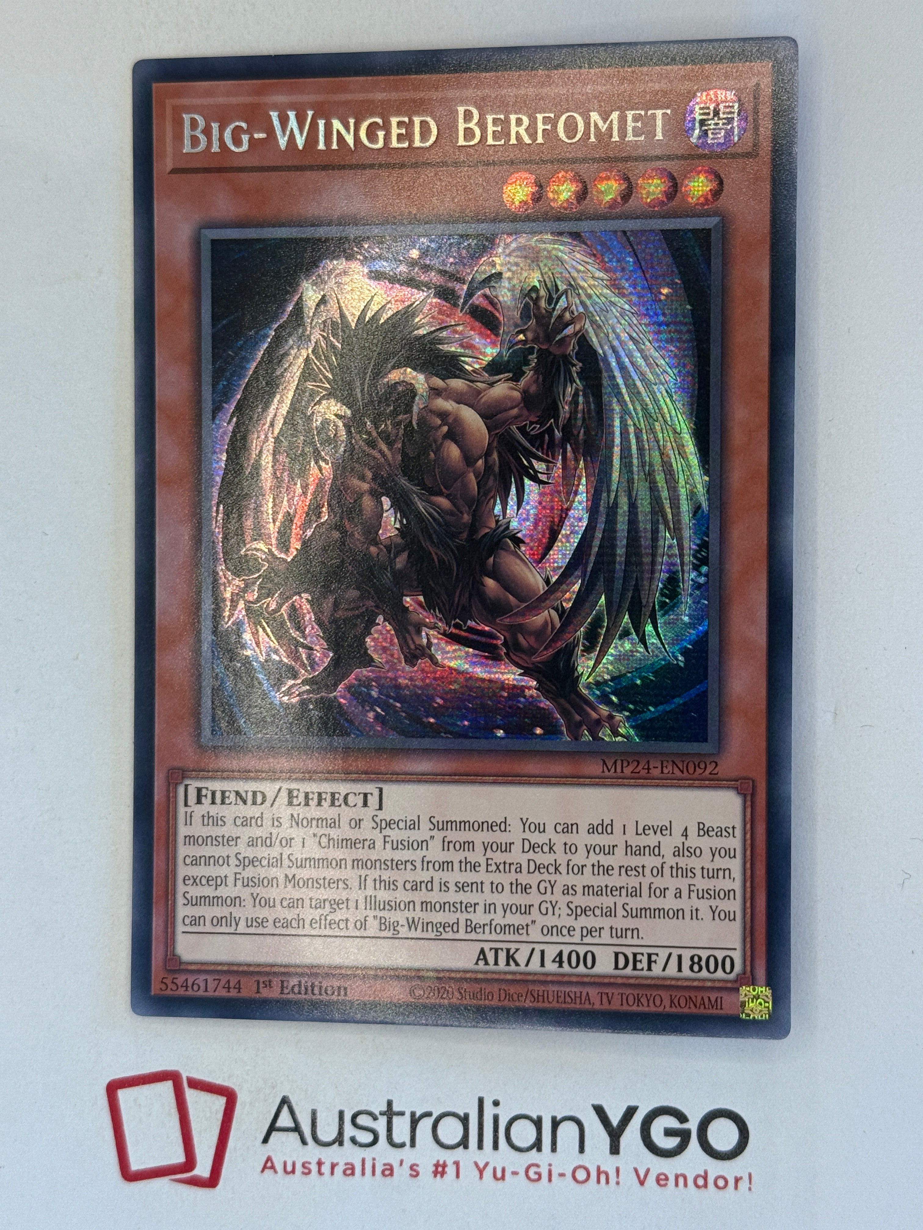 BIG-WINGED BERFOMET MP24-EN092 – Aus Ygo