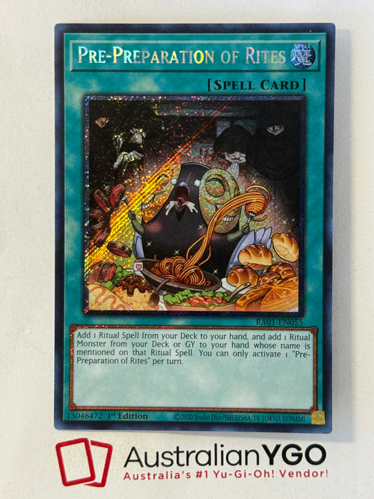 PRE-PREPARATION OF RITES RA01-EN055