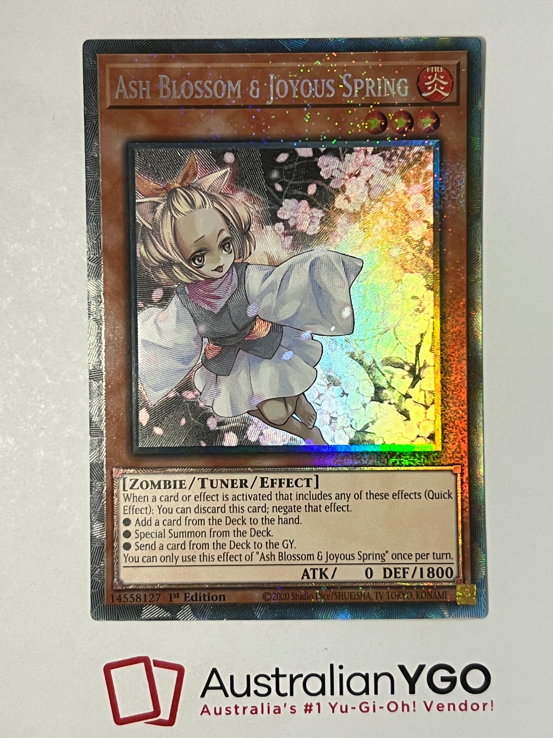 ASH BLOSSOM & JOYOUS SPRING RA01-EN008 Aus Ygo ASH BLOSSOM & JOYOUS SPRING RA01-EN008 Aus Ygo