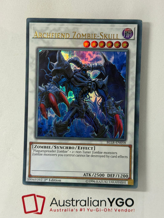 ARCHFIEND ZOMBIE-SKULL BLLR-EN058 (MISPRINT)