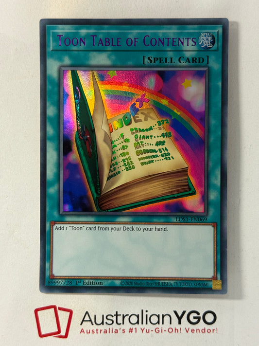 TOON TABLE OF CONTENTS LDS1-EN069