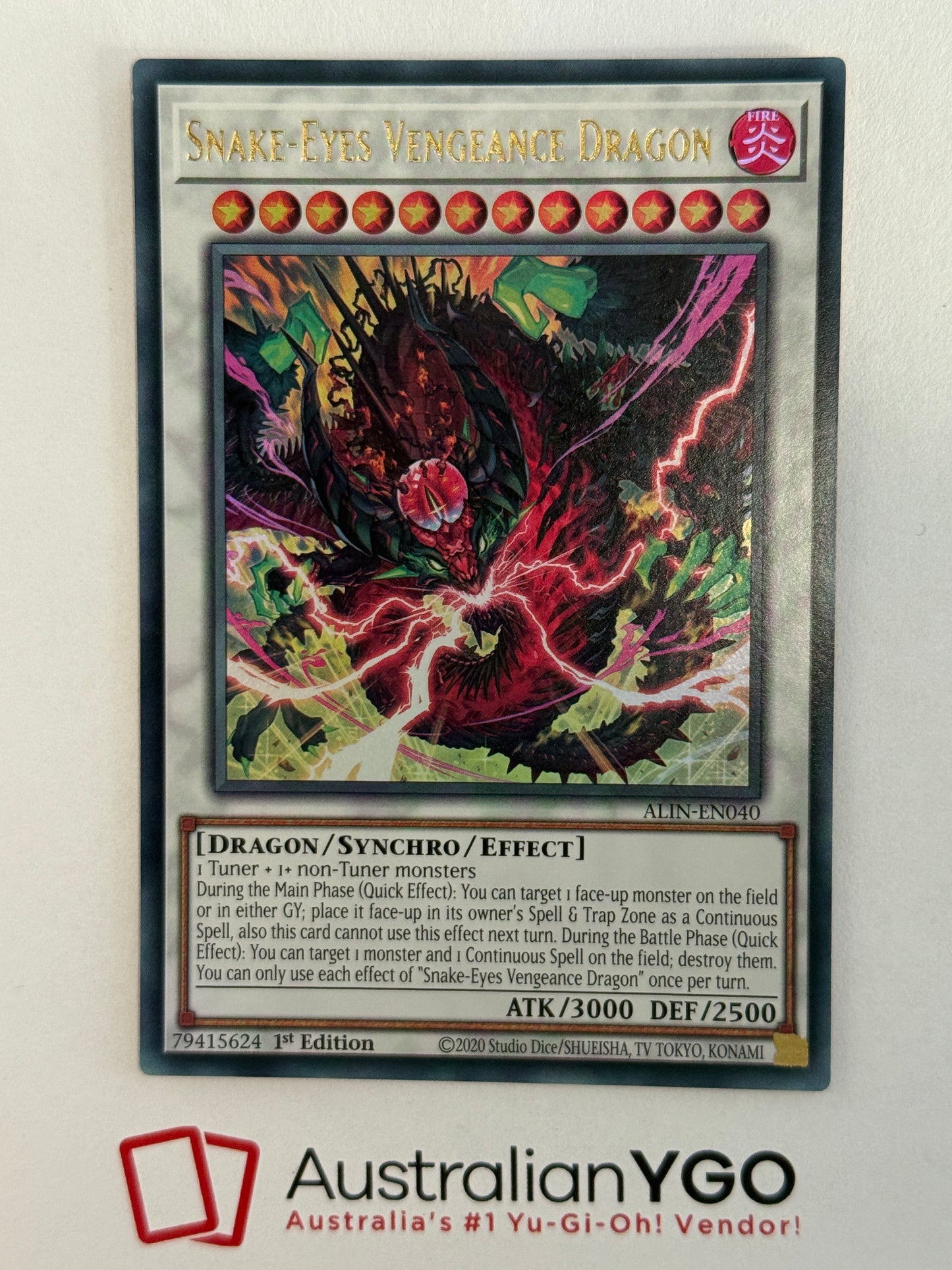 SNAKE-EYES VENGEANCE DRAGON ALIN-ENO40