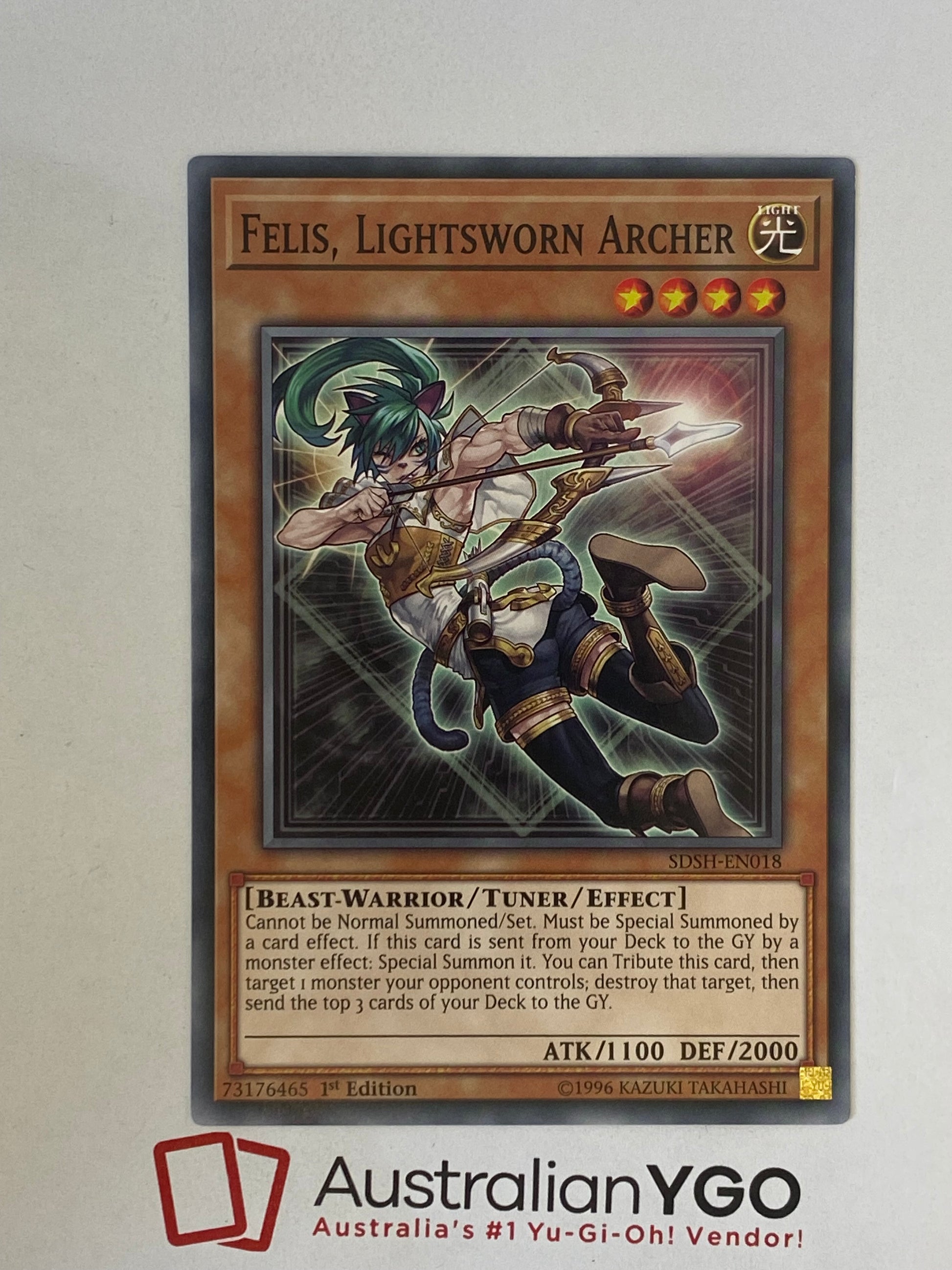 FELIS, LIGHTSWORN ARCHER SDSH-EN018 Aus Ygo FELIS, LIGHTSWORN ARCHER SDSH-EN018 Aus Ygo