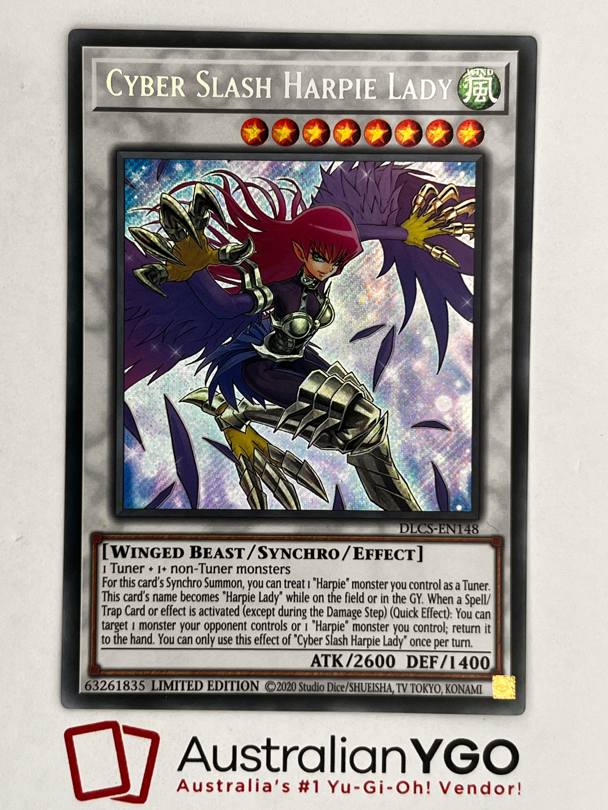 CYBER SLASH HARPIE LADY DLCS-EN148 Aus Ygo CYBER SLASH HARPIE LADY DLCS-EN148 Aus Ygo