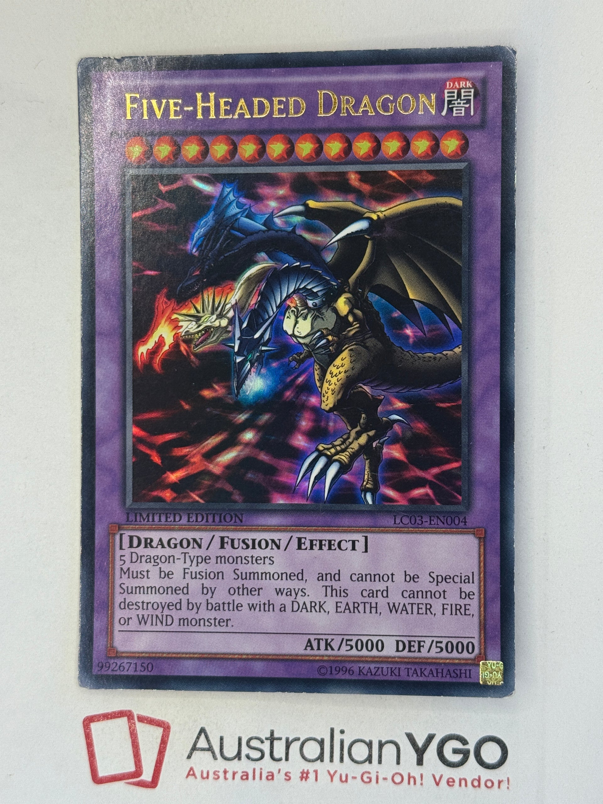 FIVE-HEADED DRAGON LCO3-EN004 – Aus Ygo