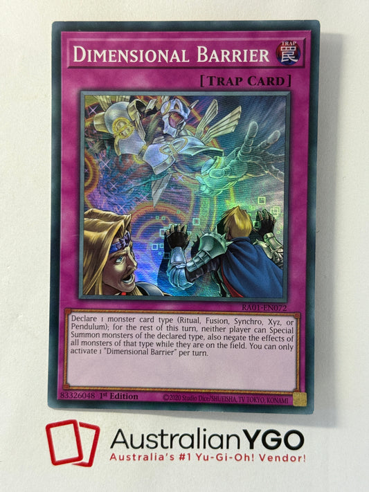 DIMENSIONAL BARRIER RA01-EN072