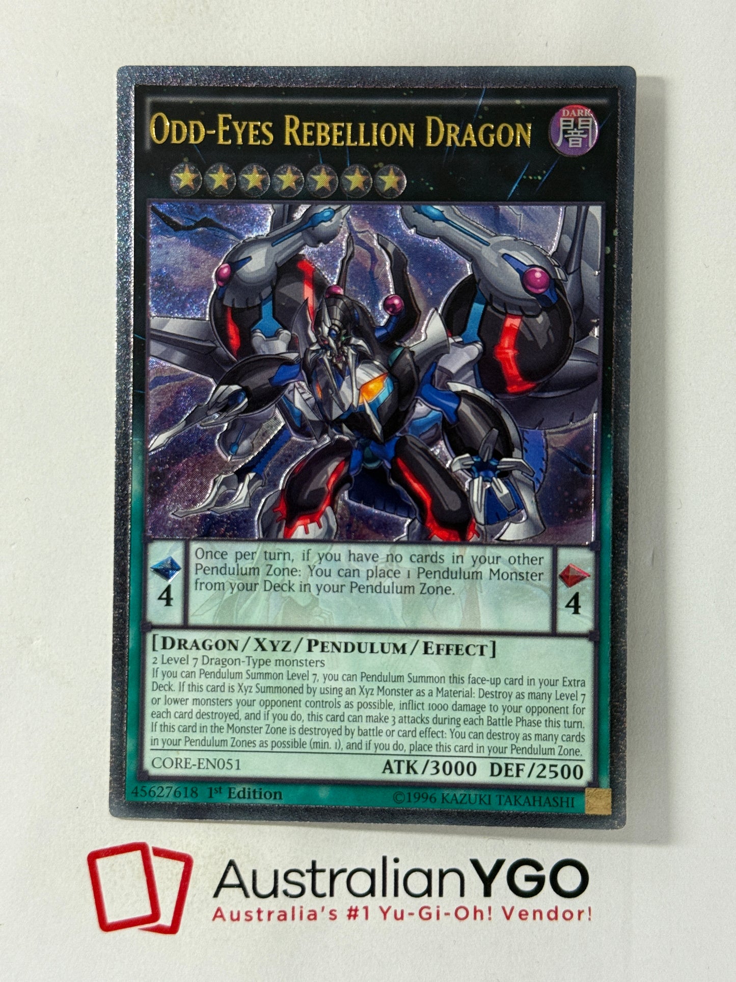 ODD-EYES REBELLION DRAGON CORE-EN051 (UTR)