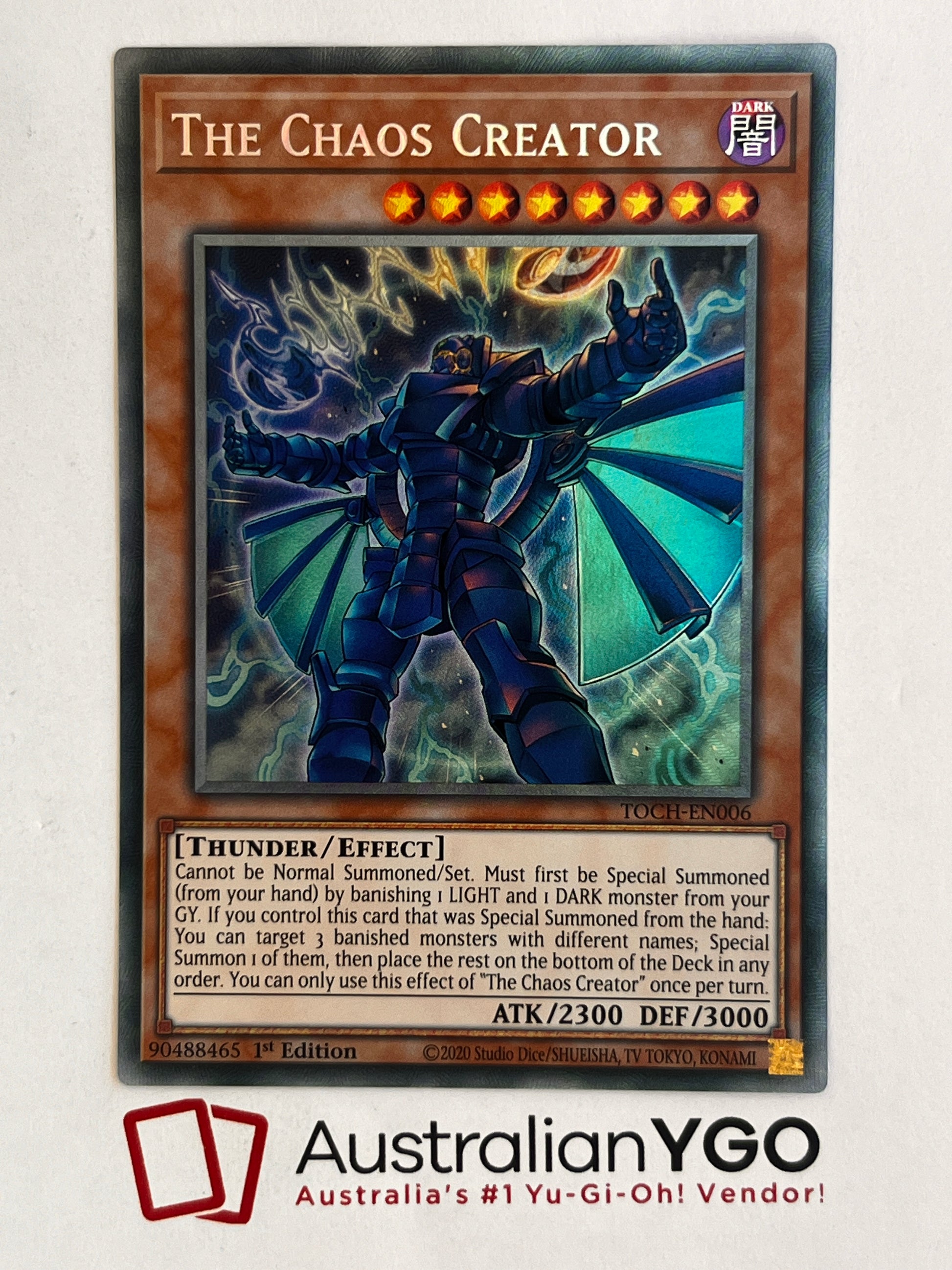 yugioh the creator card THE CHAOS CREATOR (CR) TOCH-EN006 – Aus Ygo