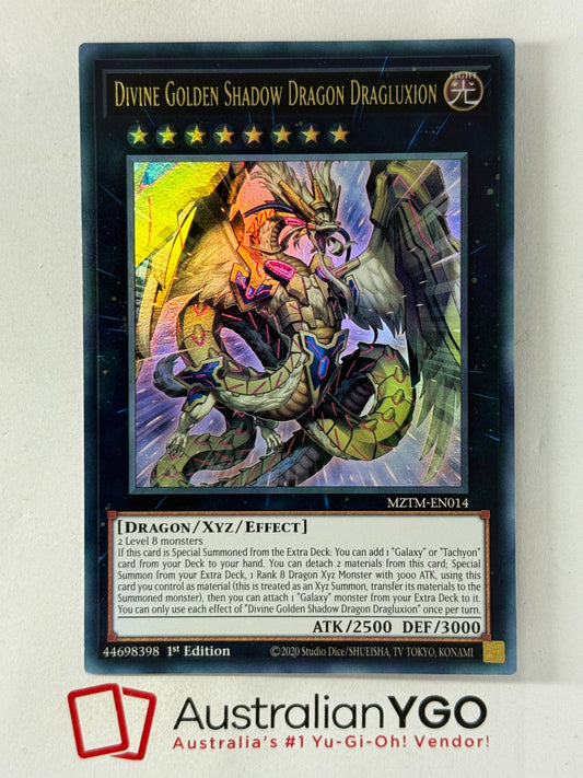 DIVINE GOLDEN SHADOW DRAGON DRAGLUXION MZTM-ENO14