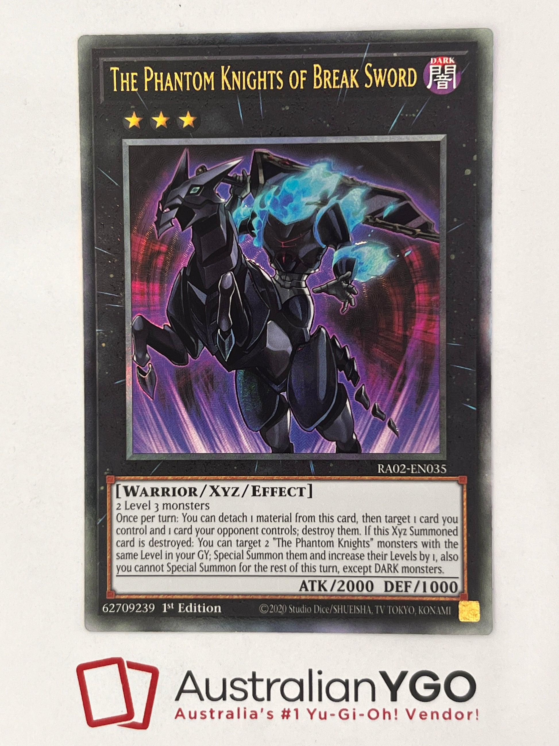 THE PHANTOM KNIGHTS OF BREAK SWORD RA02-EN035 (PUR) Aus Ygo THE PHANTOM KNIGHTS OF BREAK SWORD RA02-EN035 (PUR) Aus Ygo