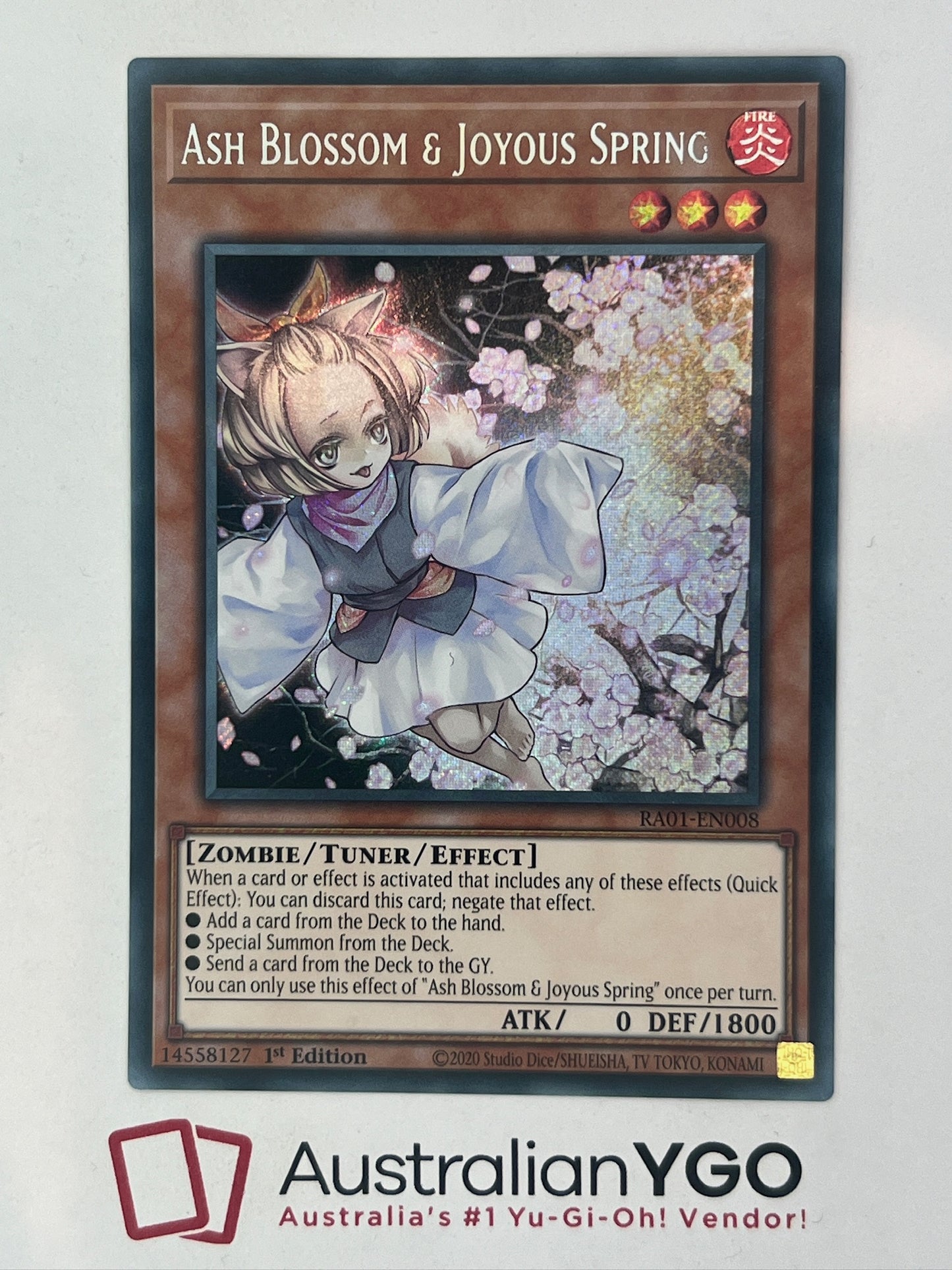 yugioh card ash blossom ASH BLOSSOM & JOYOUS SPRING RA01-EN008 – Aus Ygo