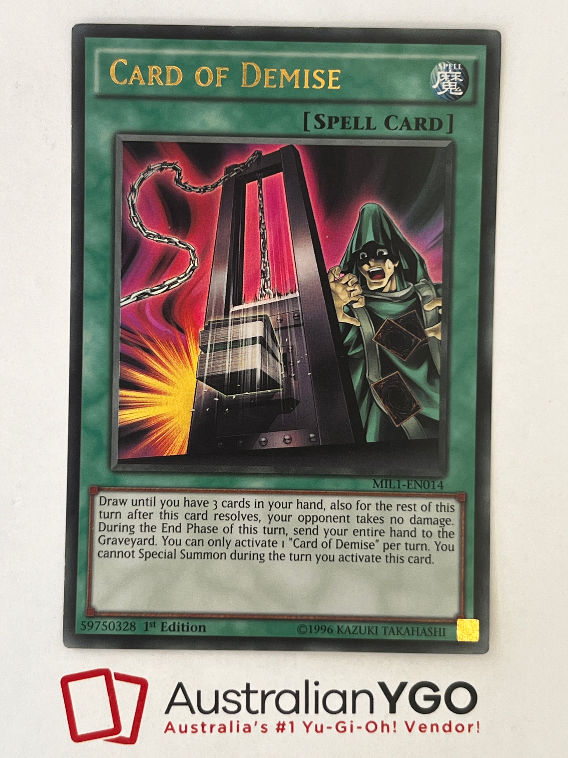 card of demise yugioh CARD OF DEMISE MILI-EN014 – Aus Ygo