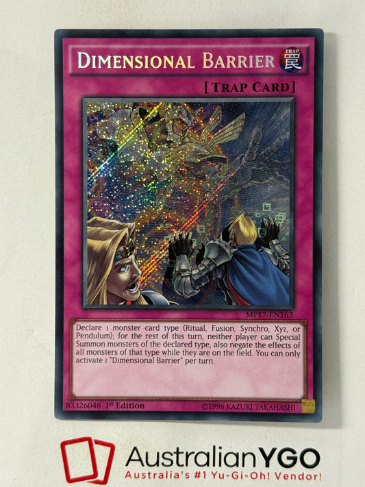 DIMENSIONAL BARRIER MP17-EN163