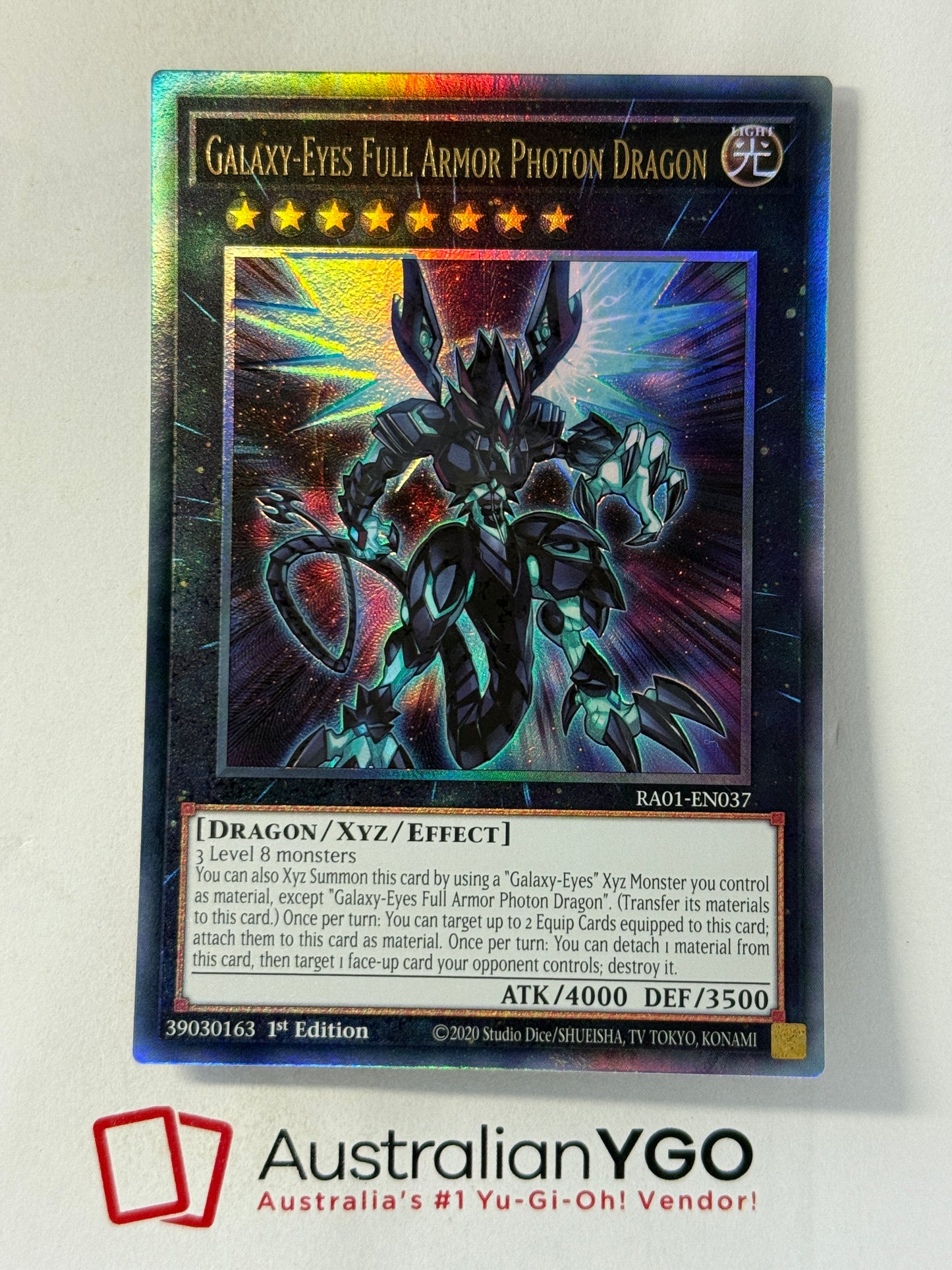 GALAXY-EYES FULL ARMOR PHOTON DRAGON RA01-EN037 (PUR)