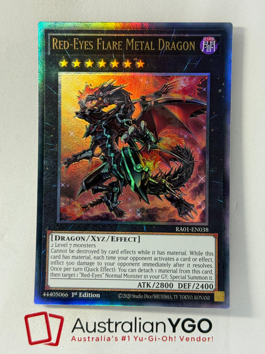 RED-EYES FLARE METAL DRAGON RA01-EN038 (PUR)