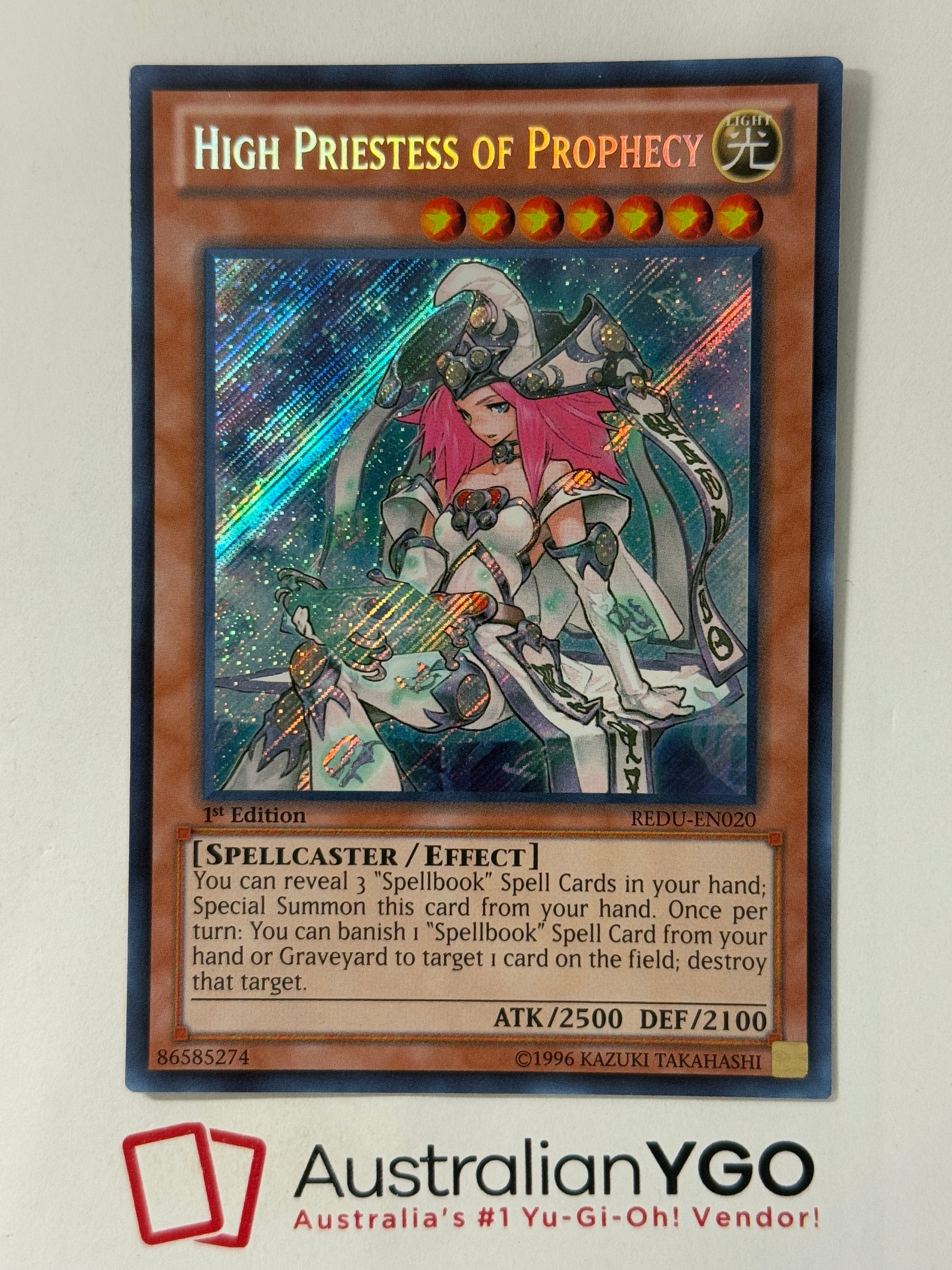 HIGH PRIESTESS OF PROPHECY REDU-EN020 Aus Ygo HIGH PRIESTESS OF PROPHECY REDU-EN020 Aus Ygo