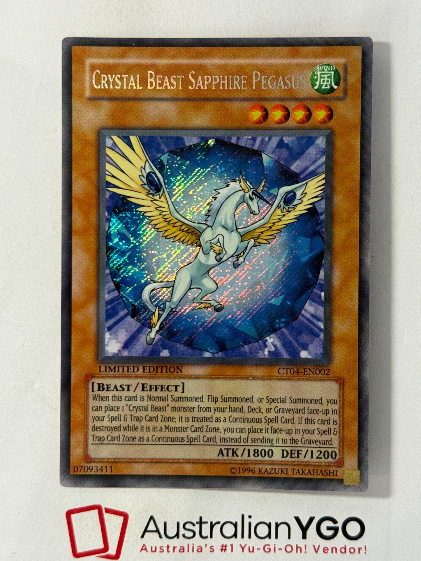 CRYSTAL BEAST SAPPHIRE PEGASUS CTO4-EN002