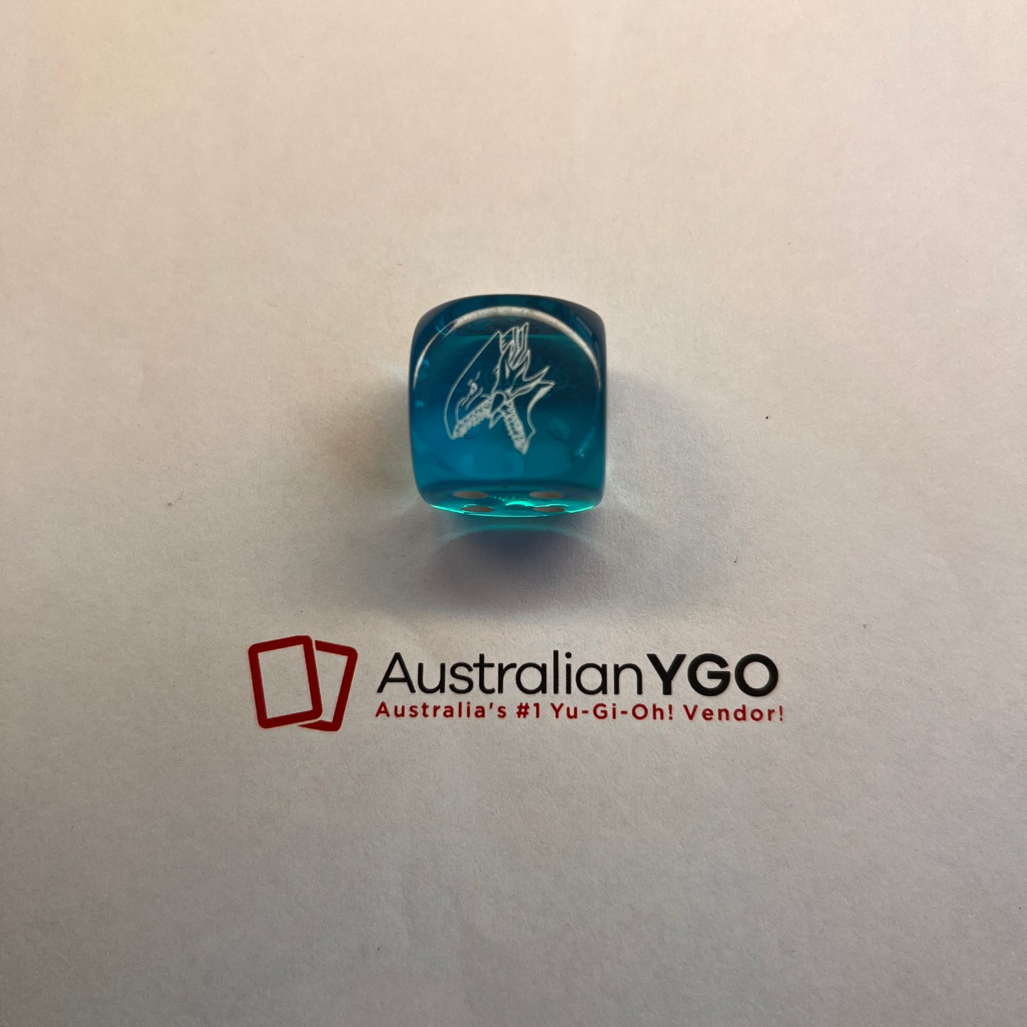 Yugioh Official Dice - Blue-Eyes White Dragon BLUE