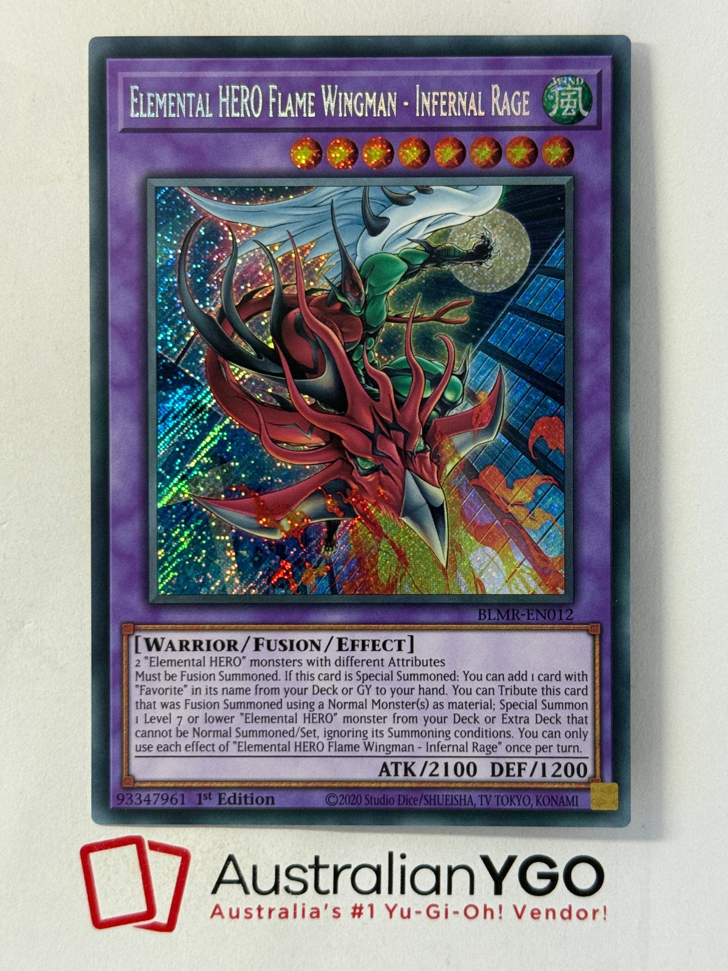 ELEMENTAL HERO FLAME WINGMAN - INFERNAL RAGE BLMR-EN012