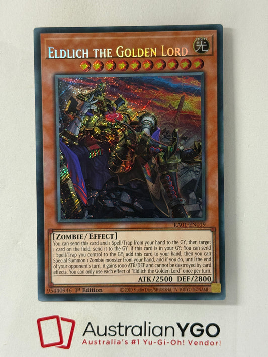 ELDLICH THE GOLDEN LORD RA01-EN019 (MISPRINT)