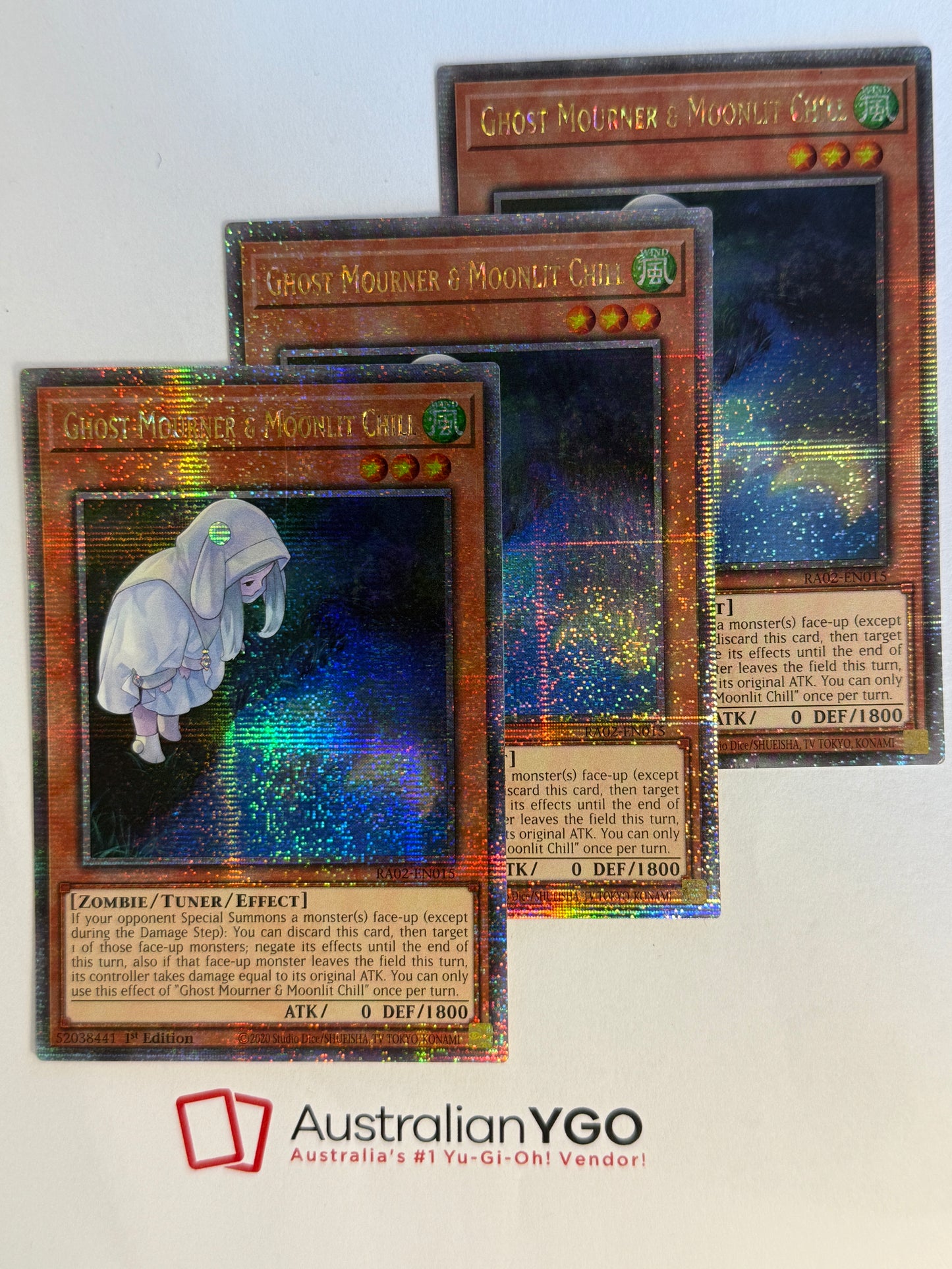 GHOST MOURNER & MOONLIT CHILL RA02-EN015 (QCR) Playset
