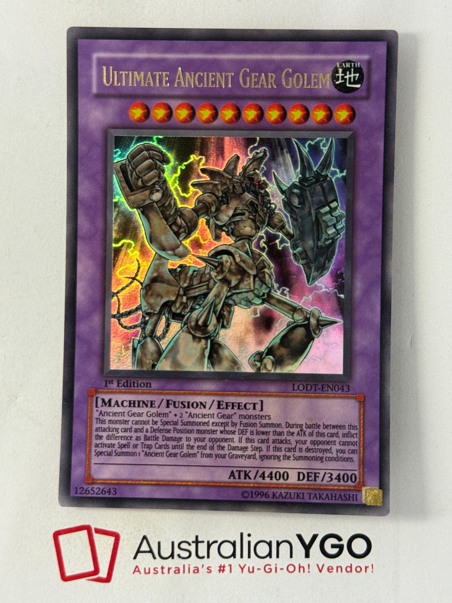 ULTIMATE ANCIENT GEAR GOLEM LODT-EN043
