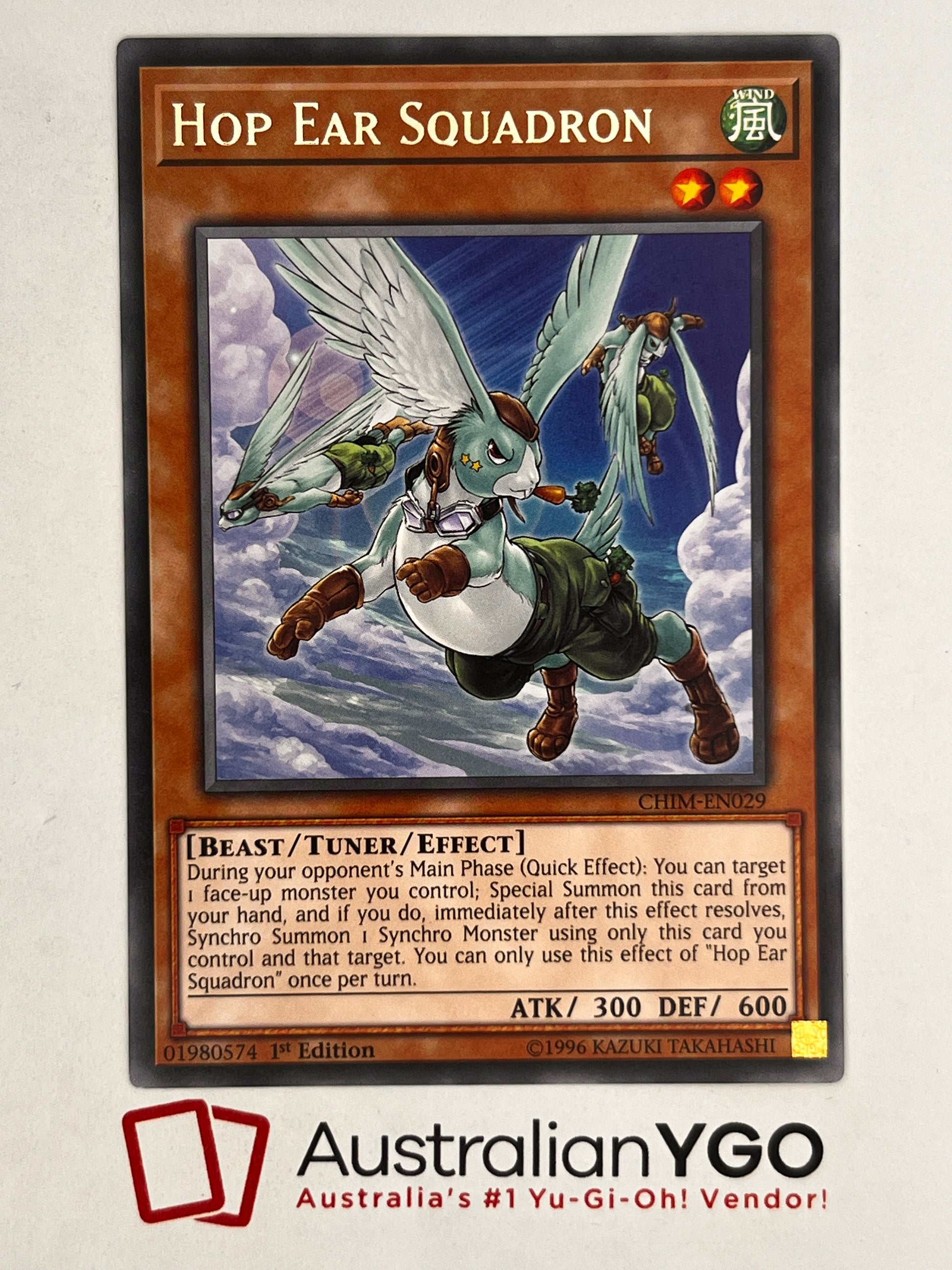 HOP EAR SQUADRON CHIM-EN029 Aus Ygo HOP EAR SQUADRON CHIM-EN029 Aus Ygo