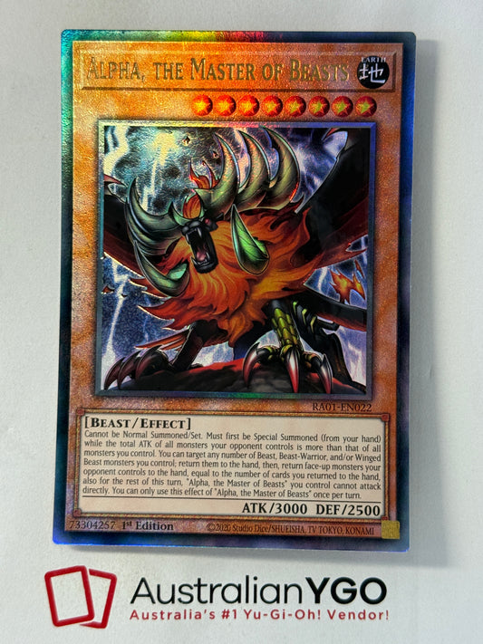 ALPHA, THE MASTER OF BEASTS RA01-EN022 (PUR)