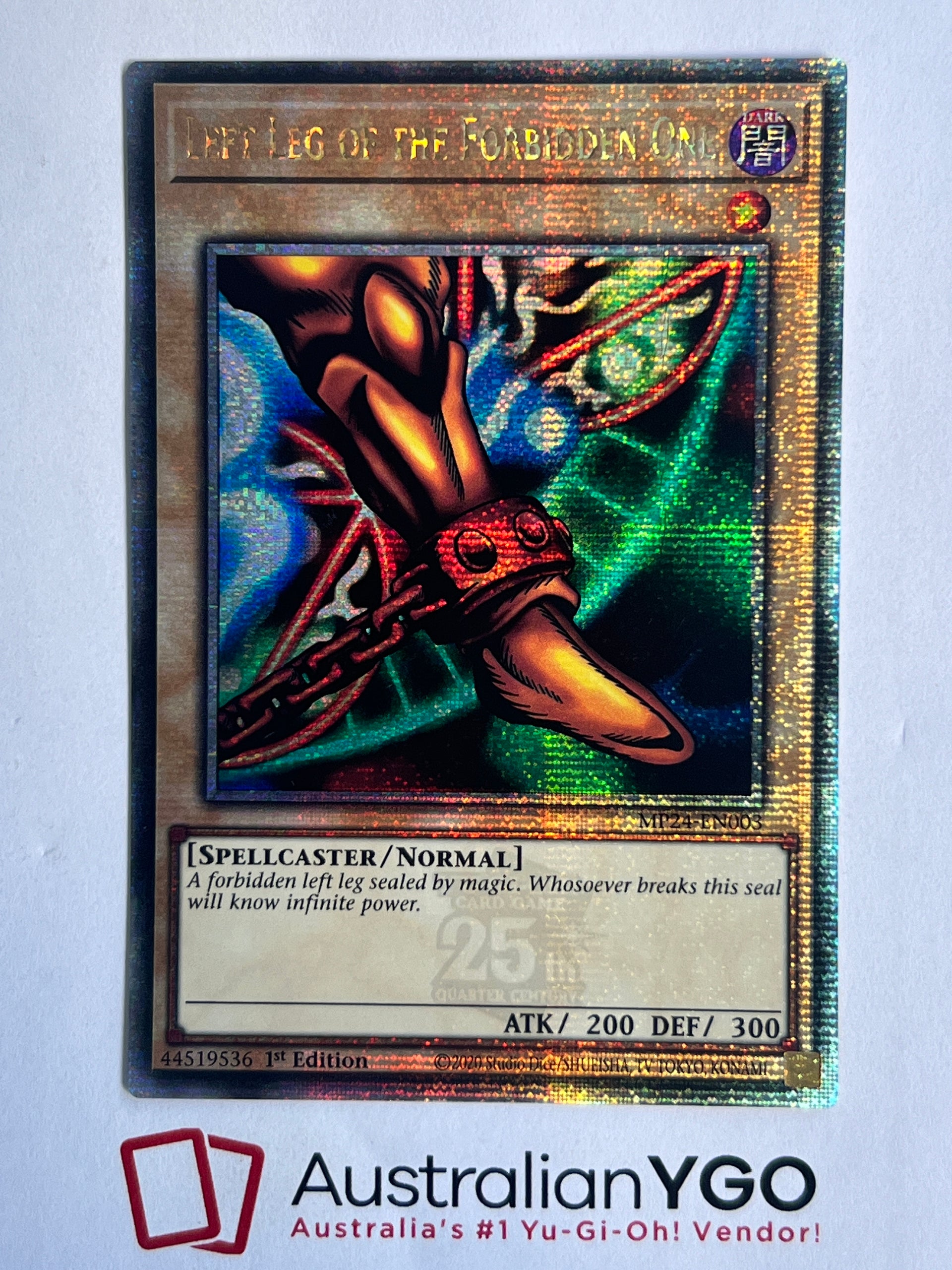 LEFT LEG ON THE FORBIDDEN ONE MP24-EN003 (QCR) – Aus Ygo