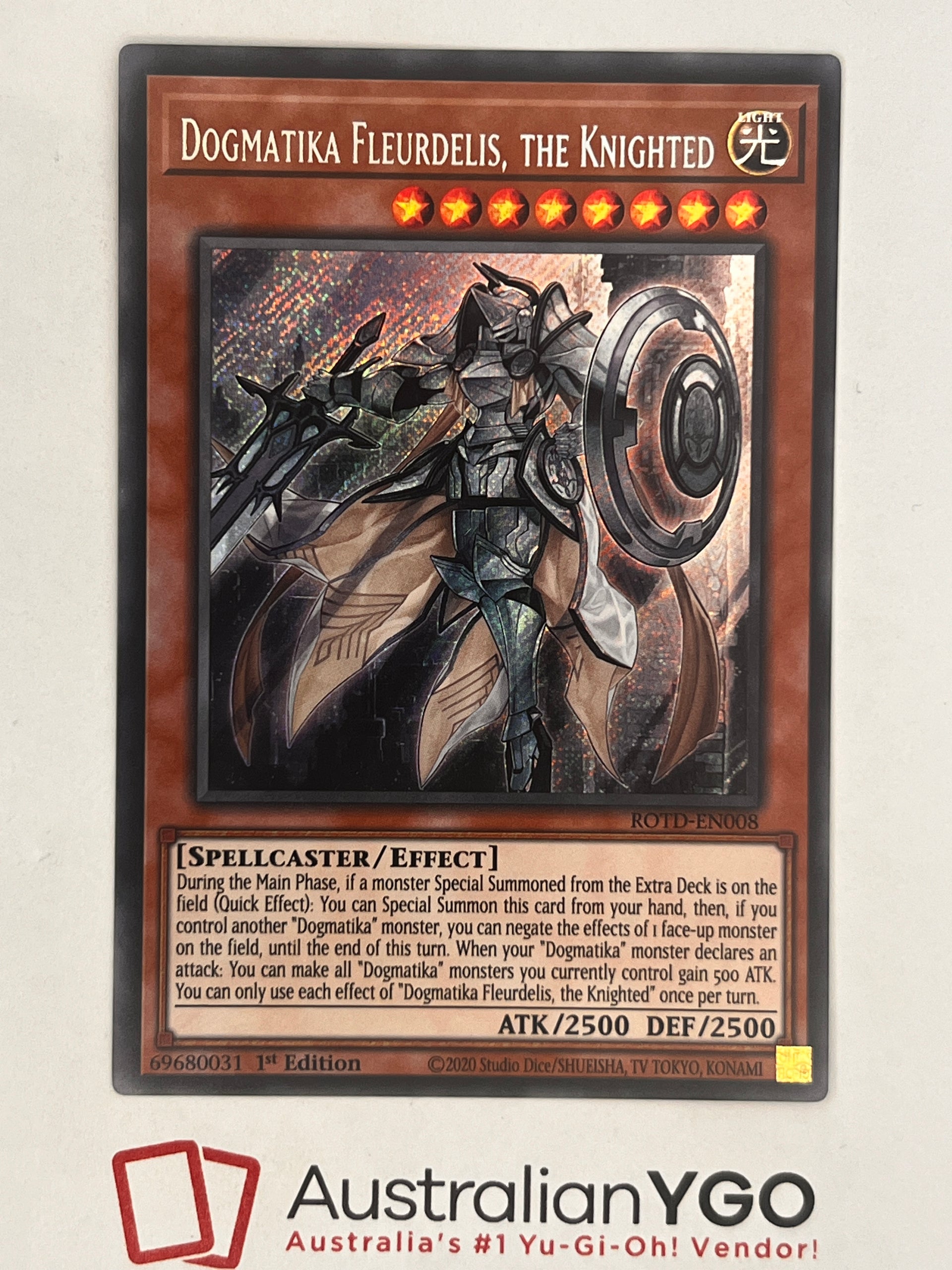 LiLy_Yugioh] Lá Bài Dogmatika Fleurdelis, The Knighted - SDAZ-EN006 - Common 1st Edition