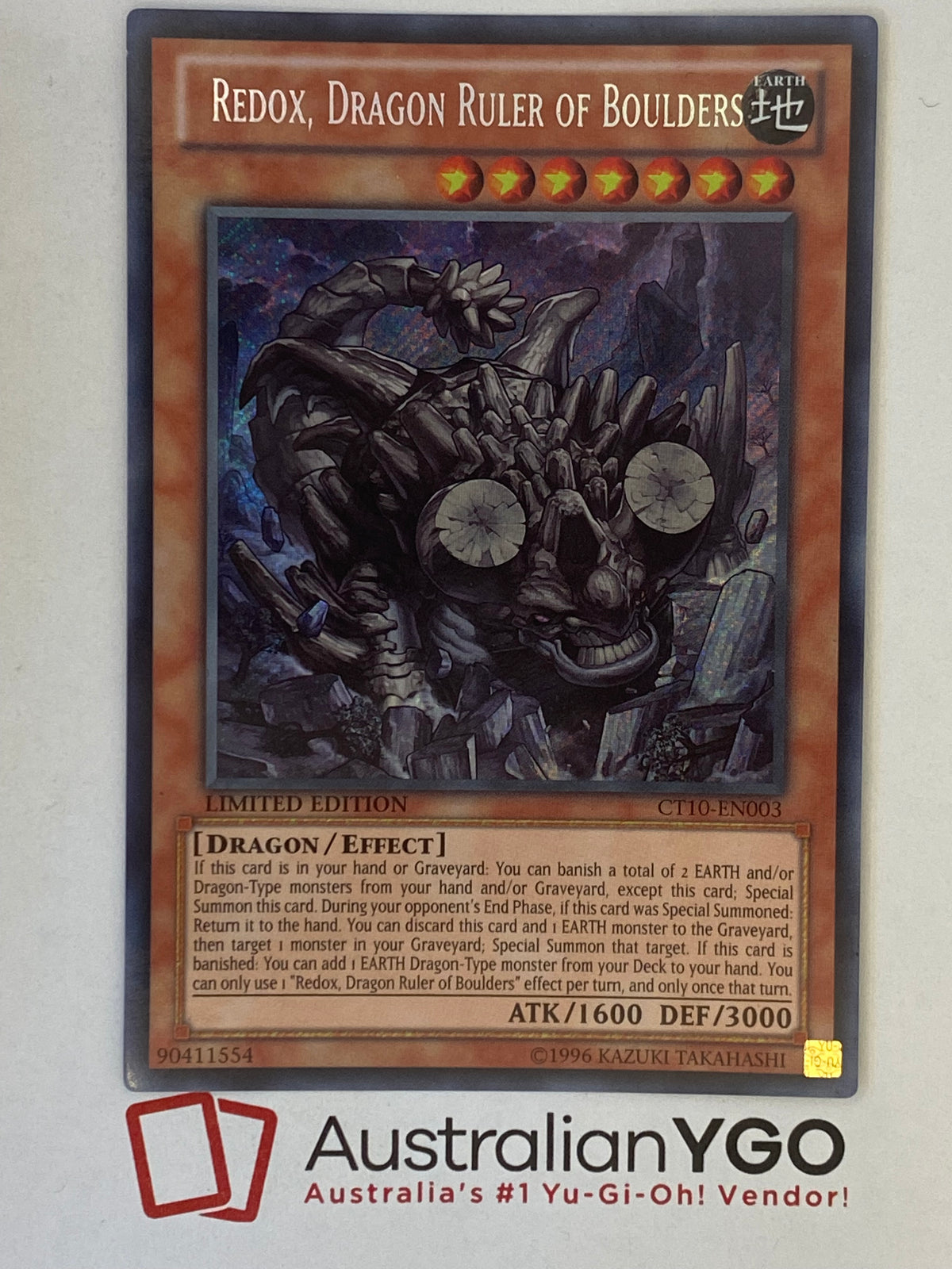 Redox Dragon Ruler REDOX, DRAGON RULER OF BOULDERS CT10-ENO03 – Aus Ygo