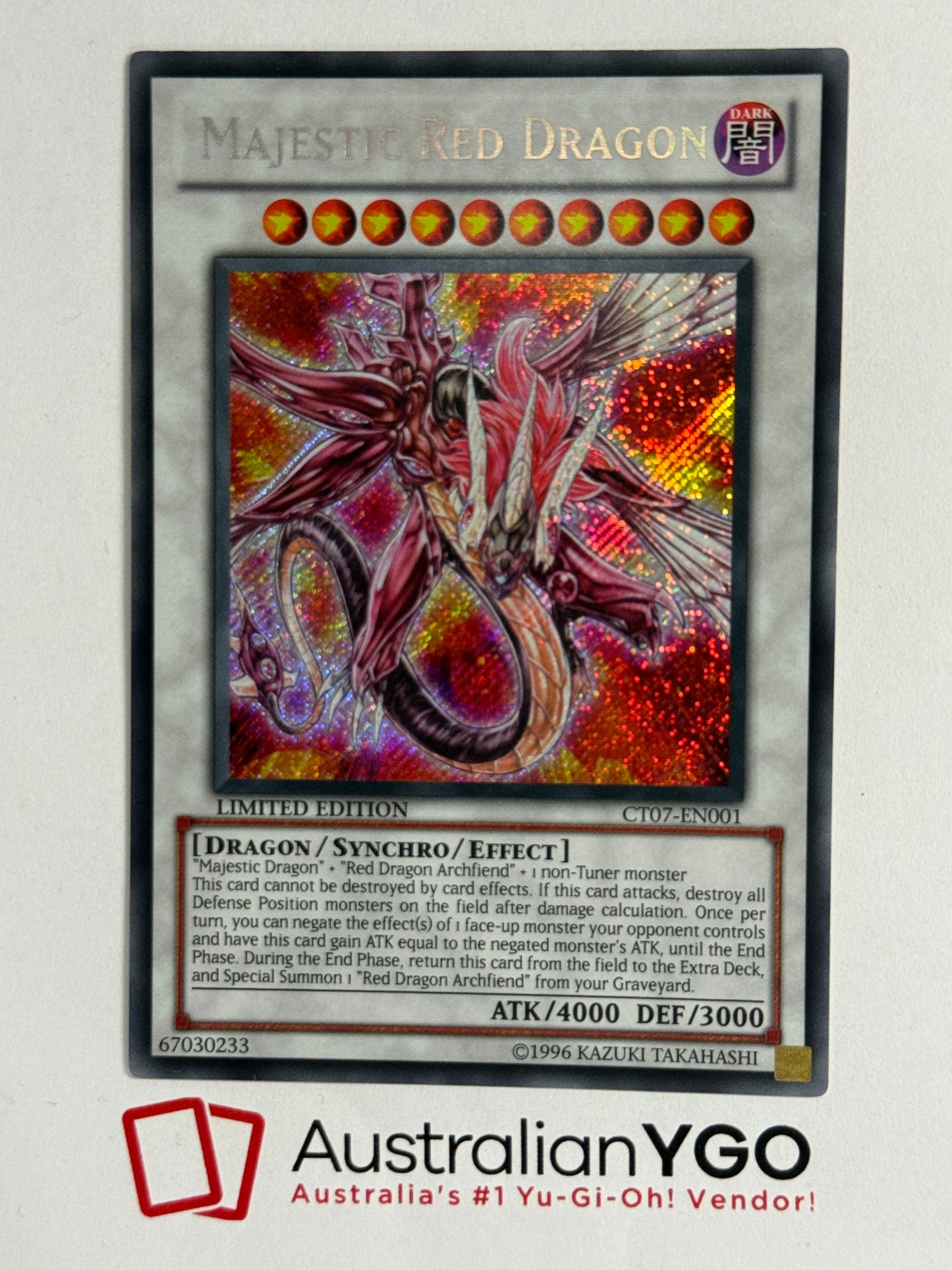 MAJESTIC RED DRAGON CT07-EN001