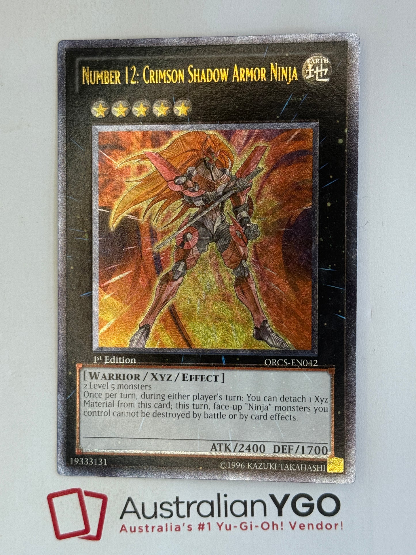 NUMBER 12: CRIMSON SHADOW ARMOR NINIA ORCS-EN042 (UTR)