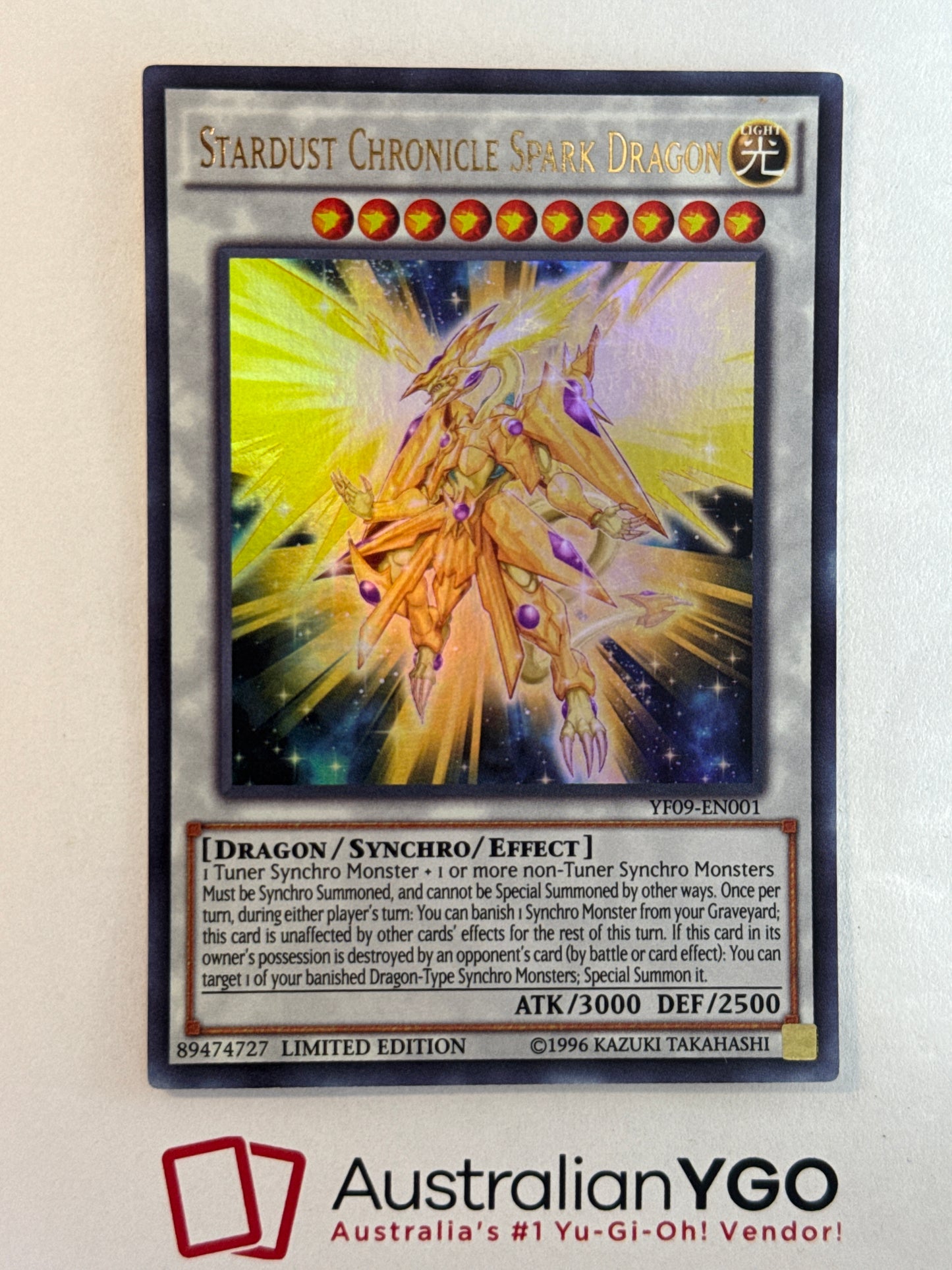 STARDUST CHRONICLE SPARK DRAGON YF09-EN001