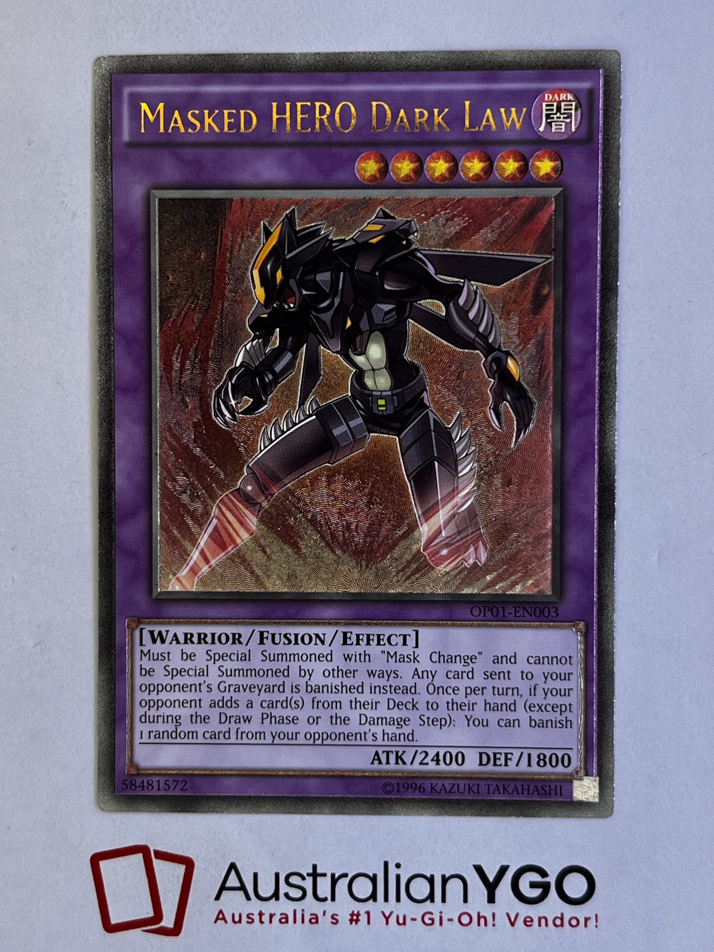 MASKED HERO DARK LAW OPO1-EN003 (UTR)