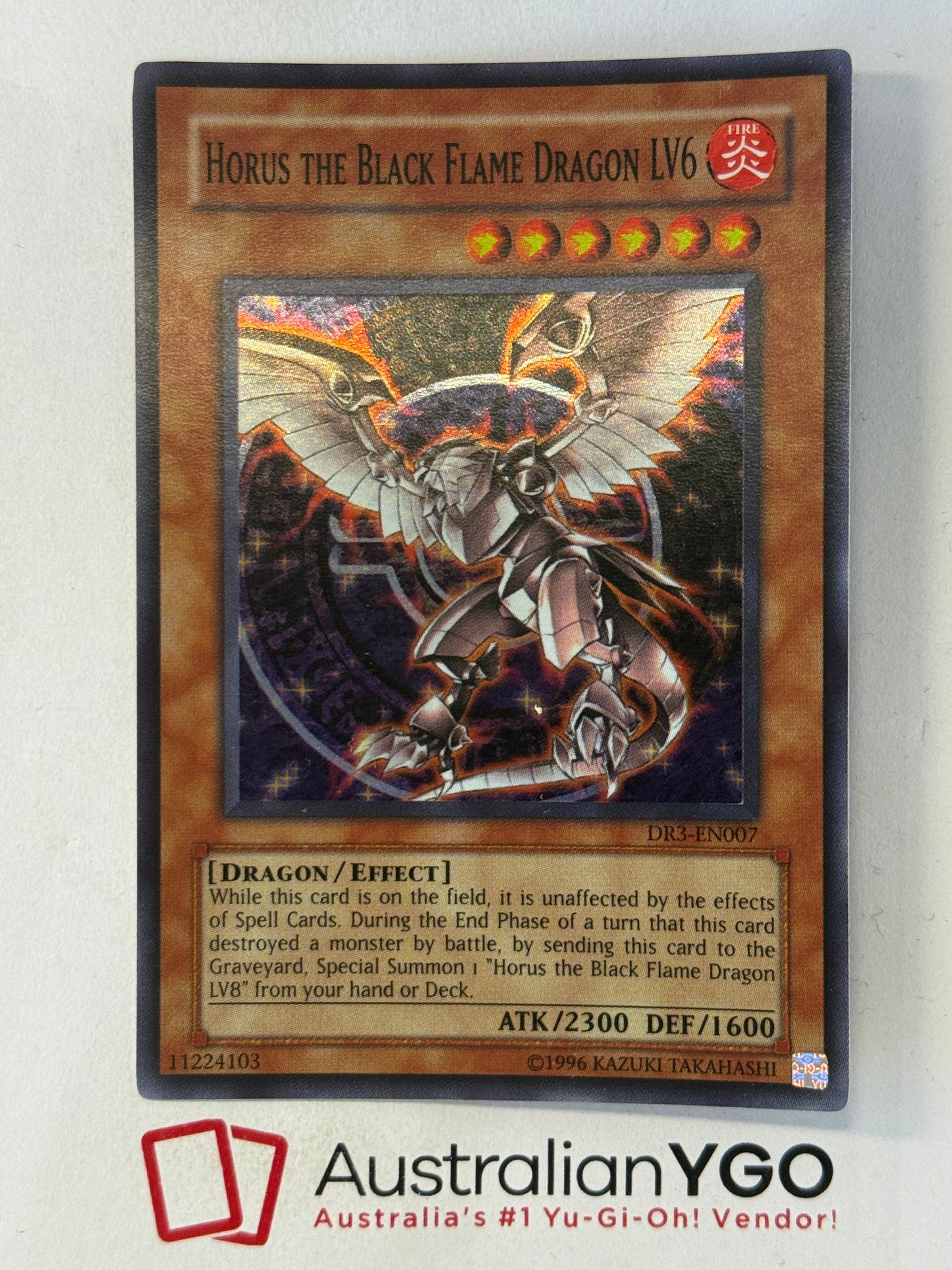 HORUS THE BLACK FLAME DRAGON LV6 DR3-EN007