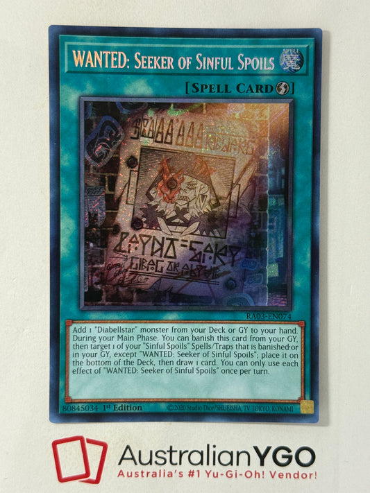 WANTED: SEEKER OF SINFUL SPOILS RA03-EN074