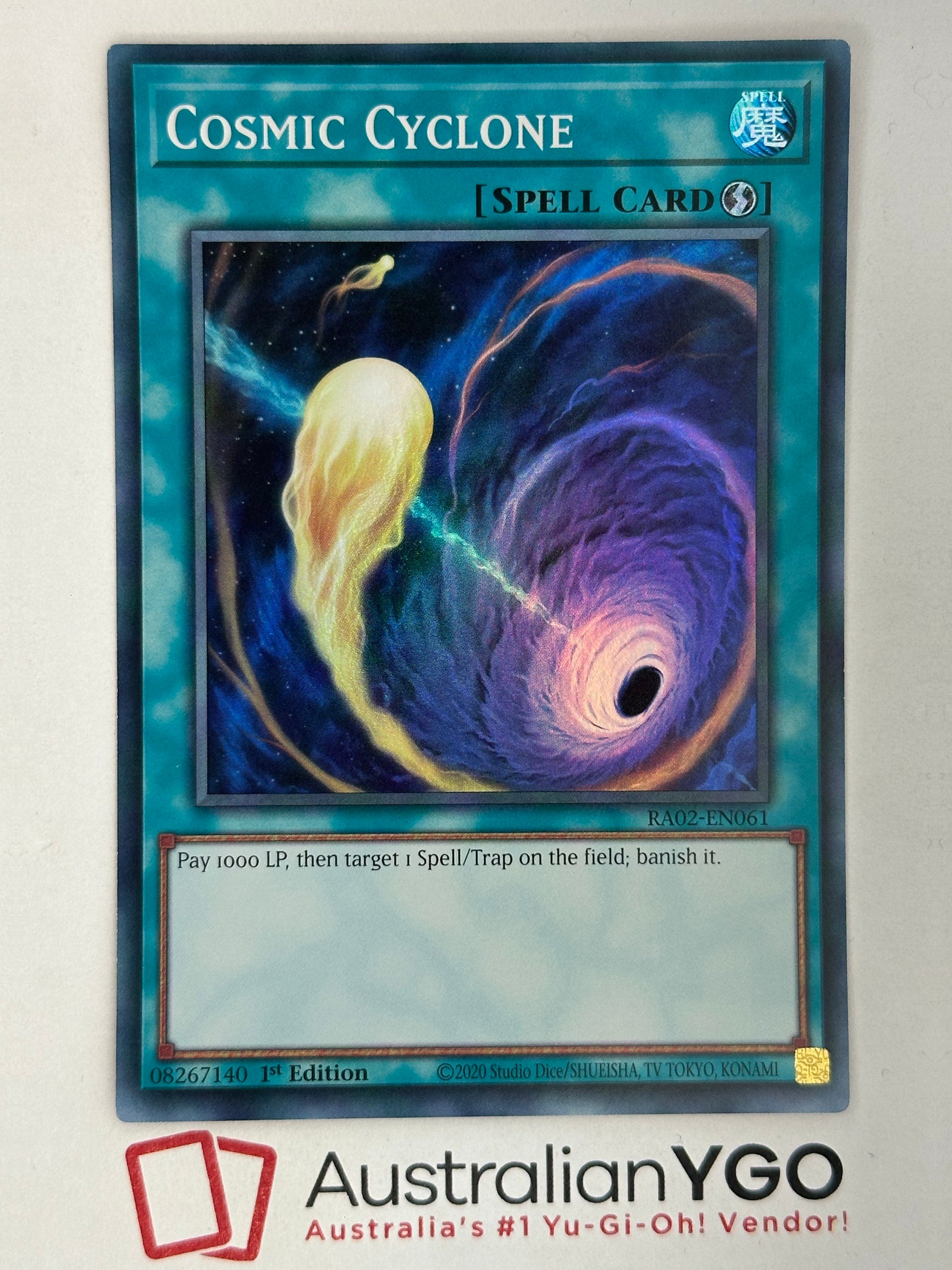 cyclone yugioh card COSMIC CYCLONE RA02-EN061 – Aus Ygo