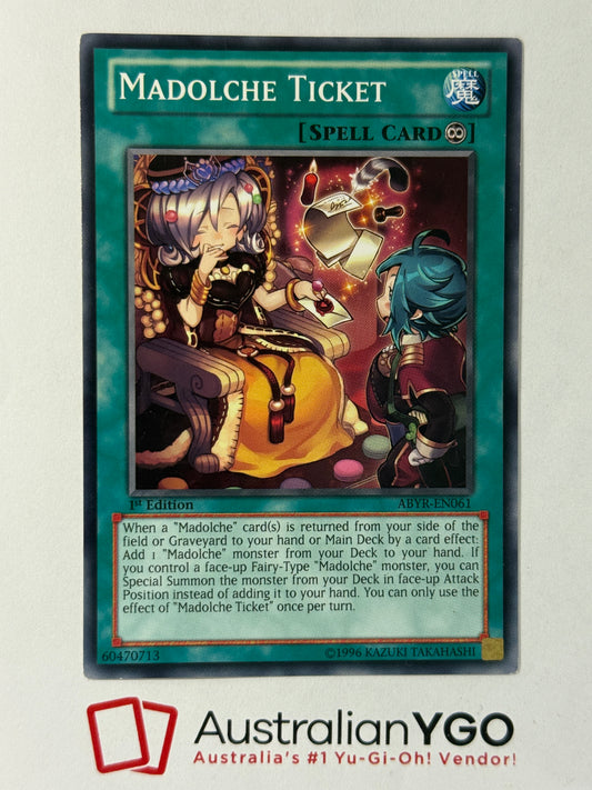 MADOLCHE TICKET ABYR-EN061
