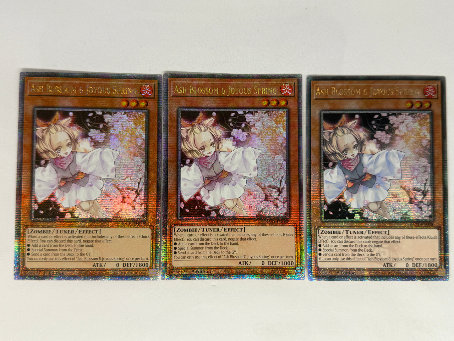 ASH BLOSSOM & JOYOUS SPRING RA01-EN008 (QCR) Playset